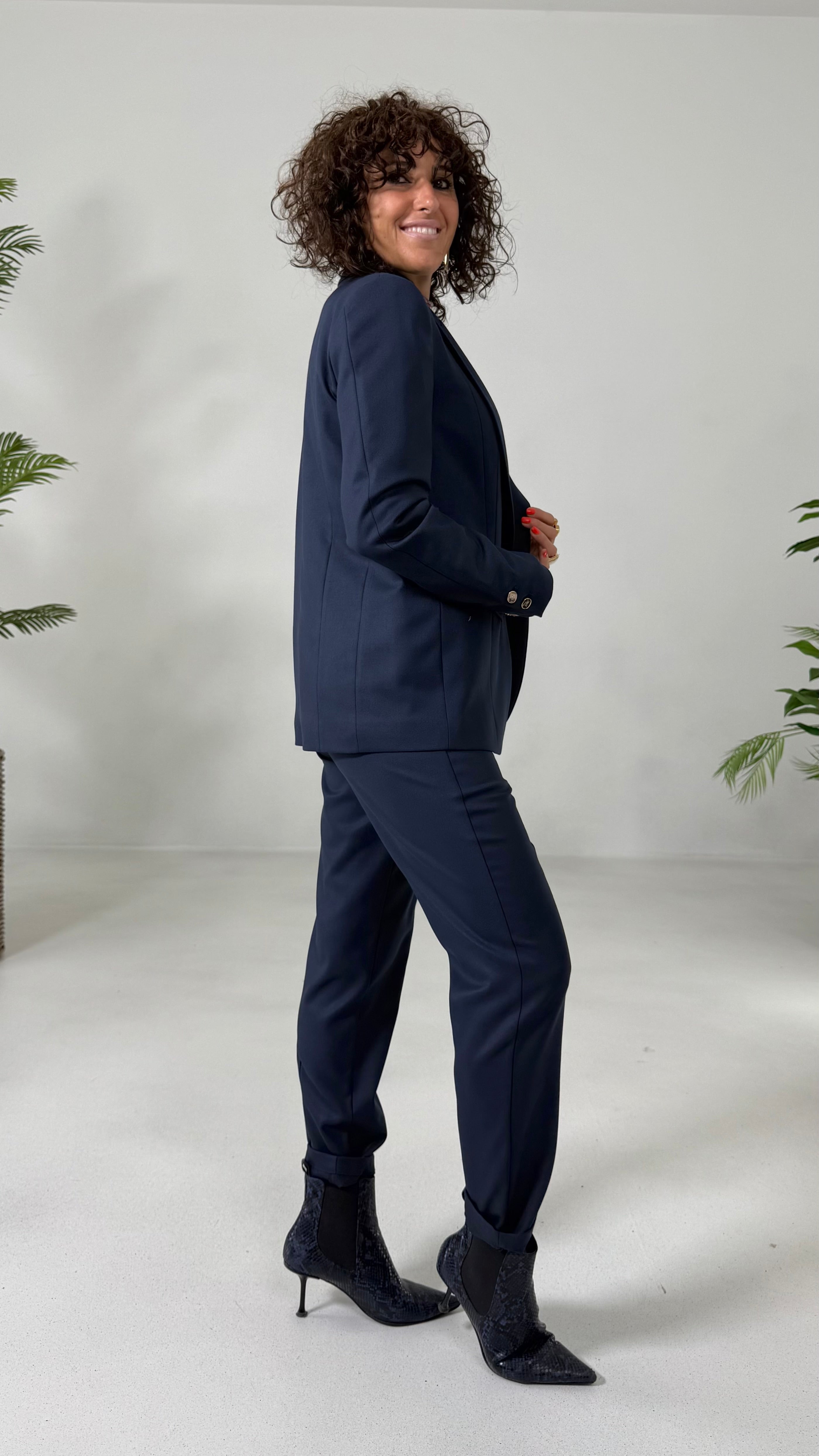 GIACCA BLAZER MONOPETTO IN FLANELLA CARDATA