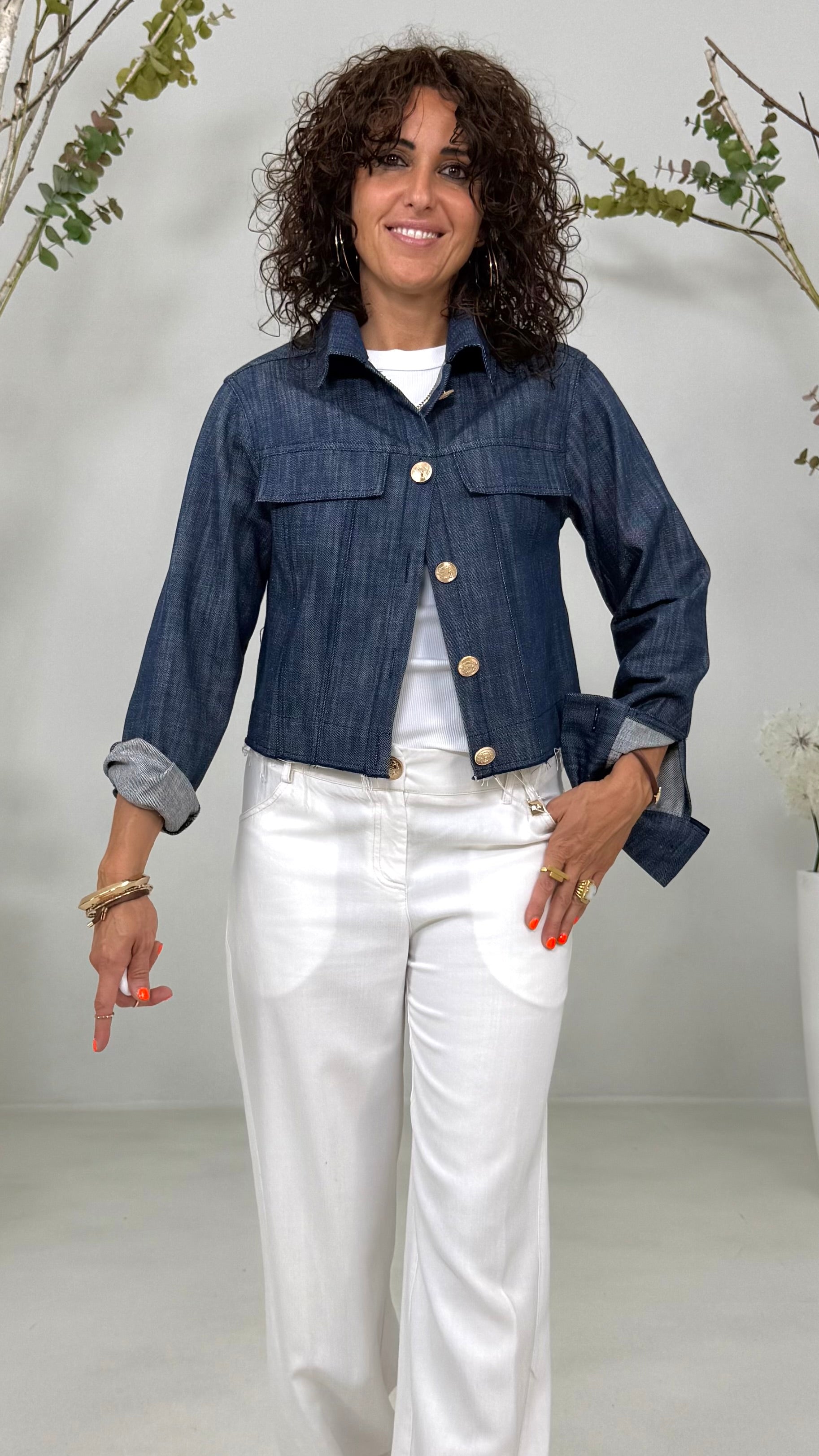 GIUBBINO JEANS IN DENIM 100% COTONE