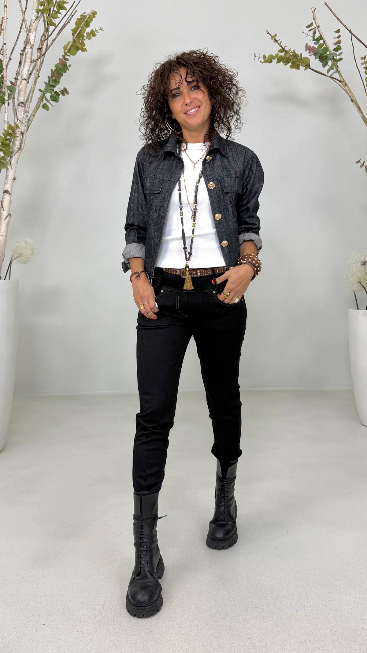 GIUBBINO JEANS IN DENIM 100% COTONE