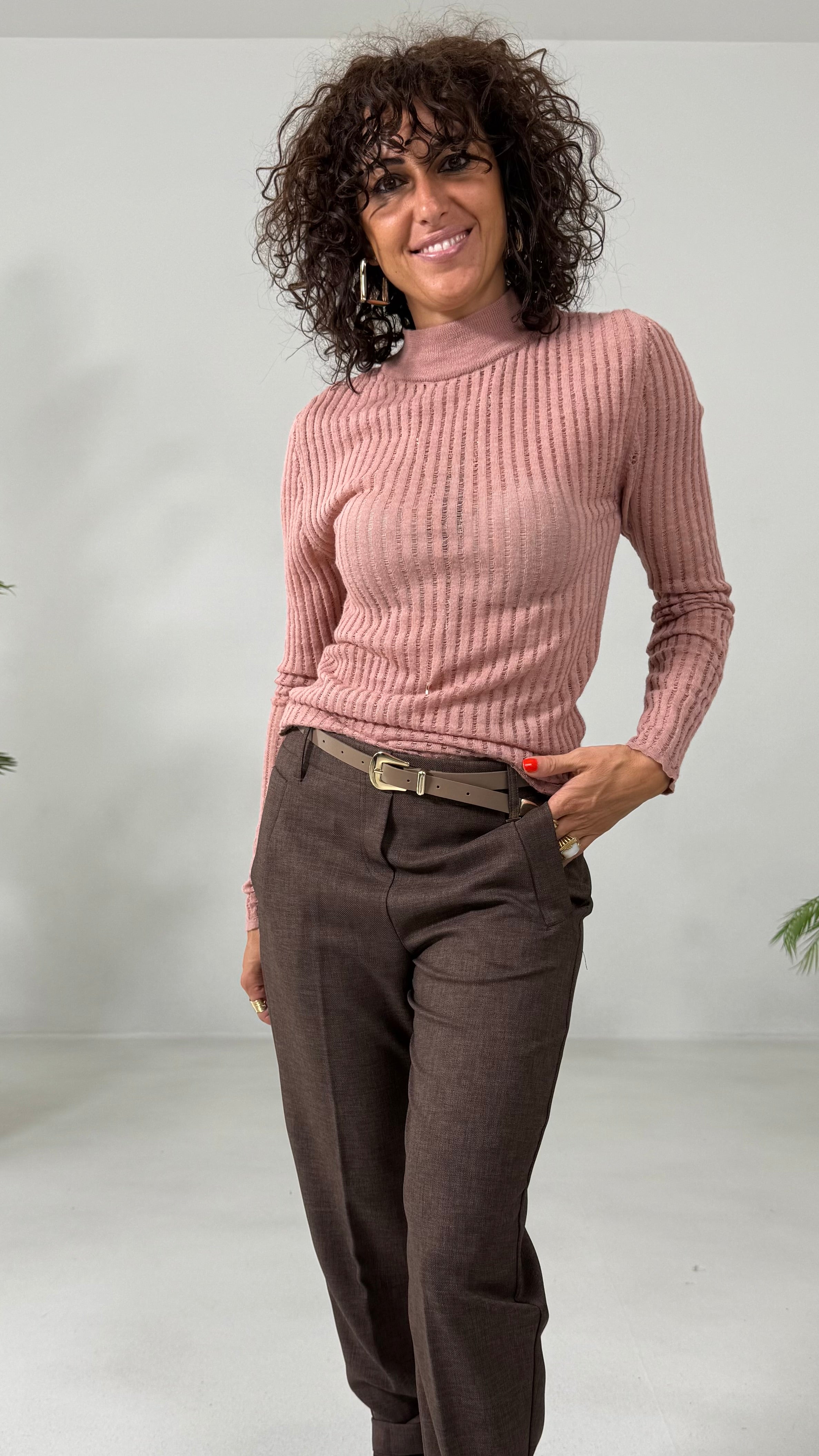 LUPETTO IN LANA VISCOSA PUNTO TRAFORATO