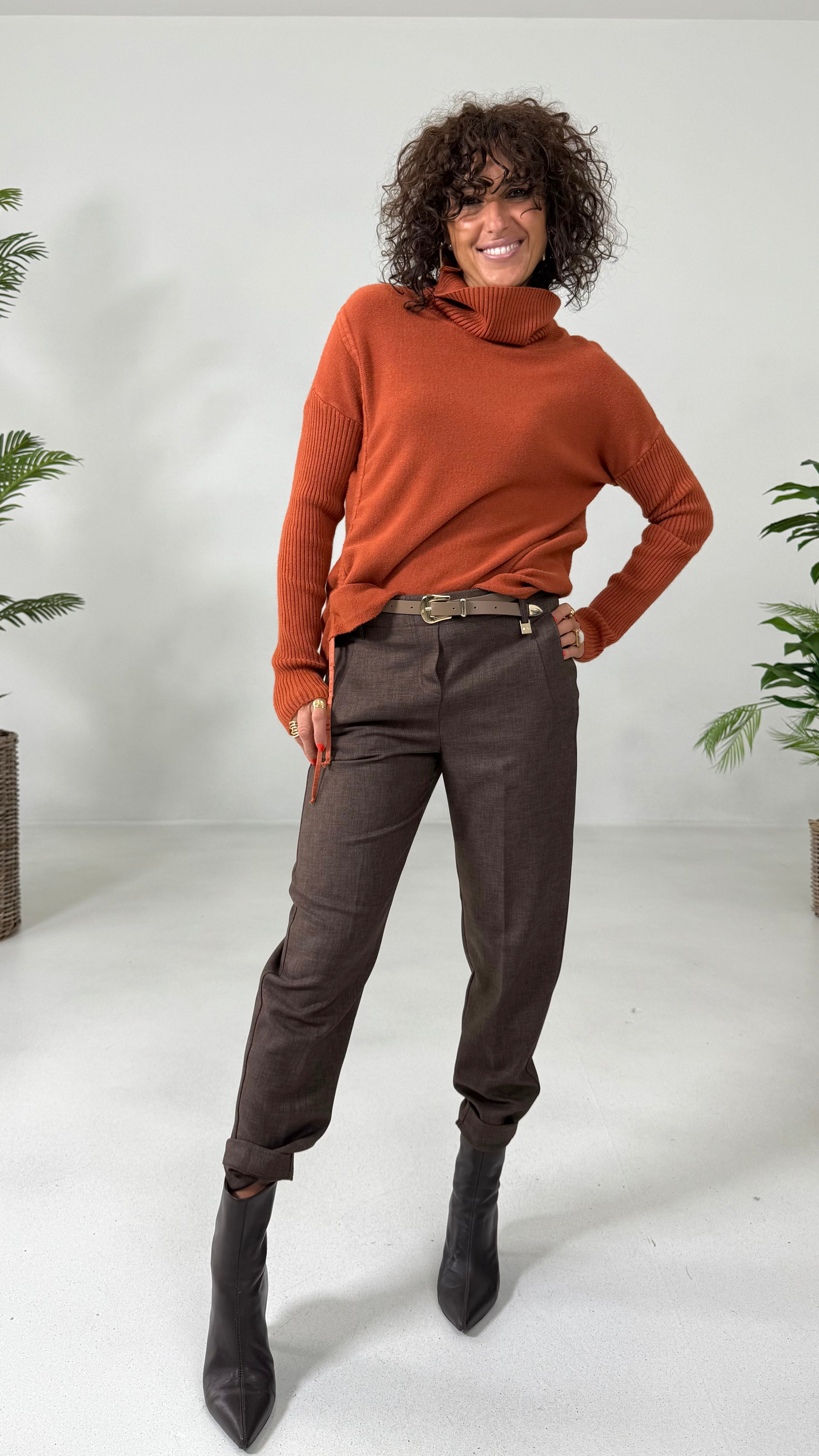 MAGLIA QUADRATA CON COULISSE IN CALDA VISCOSA