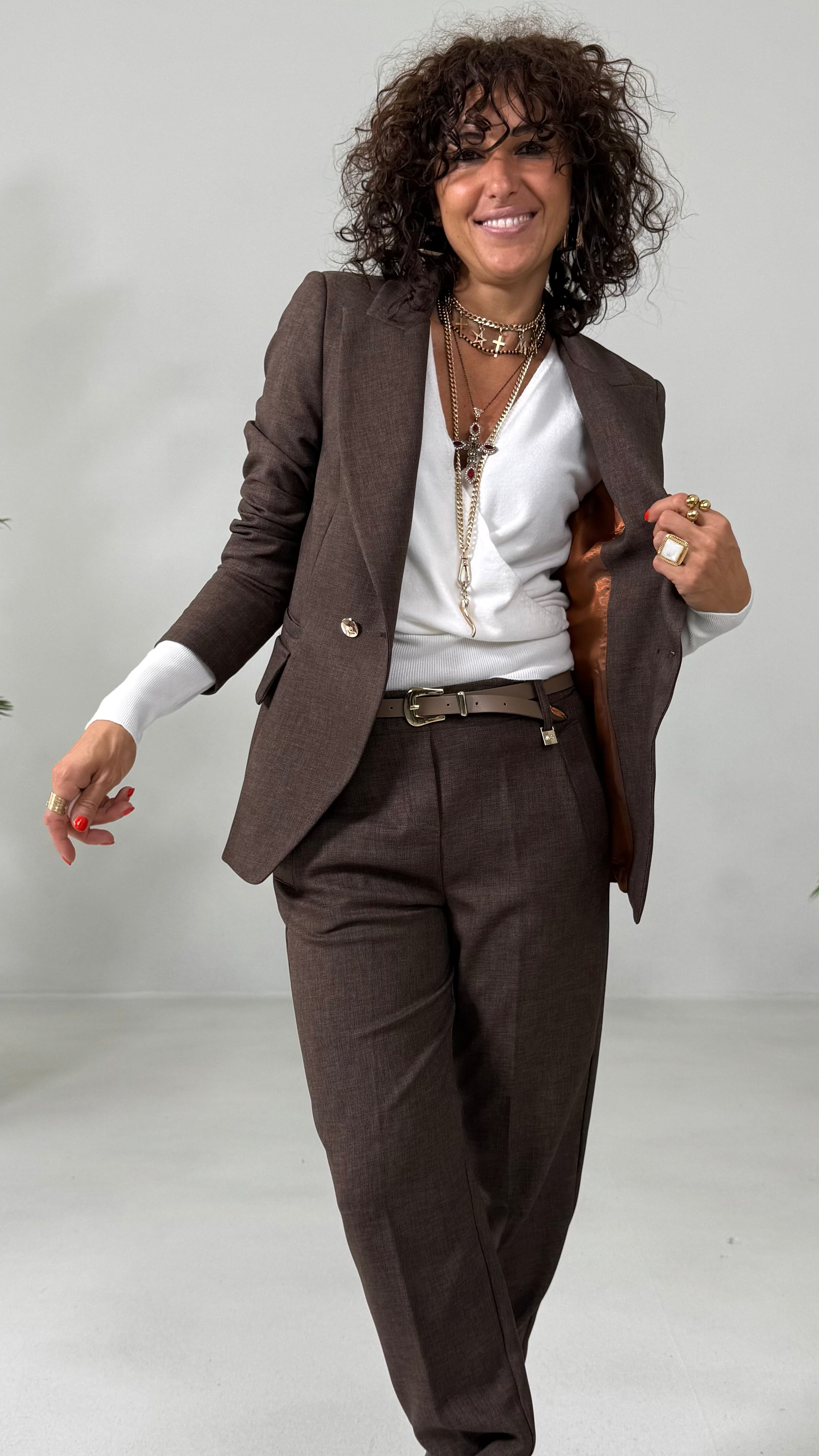 MAGLIA INCROCIO CON MANICA A SBUFFO IN CALDA VISCOSA