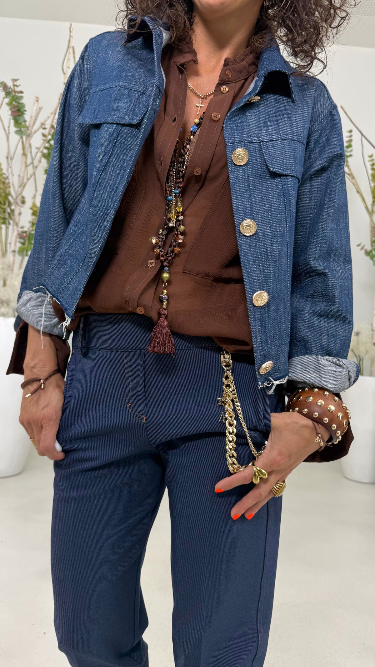 GIUBBINO JEANS IN DENIM 100% COTONE