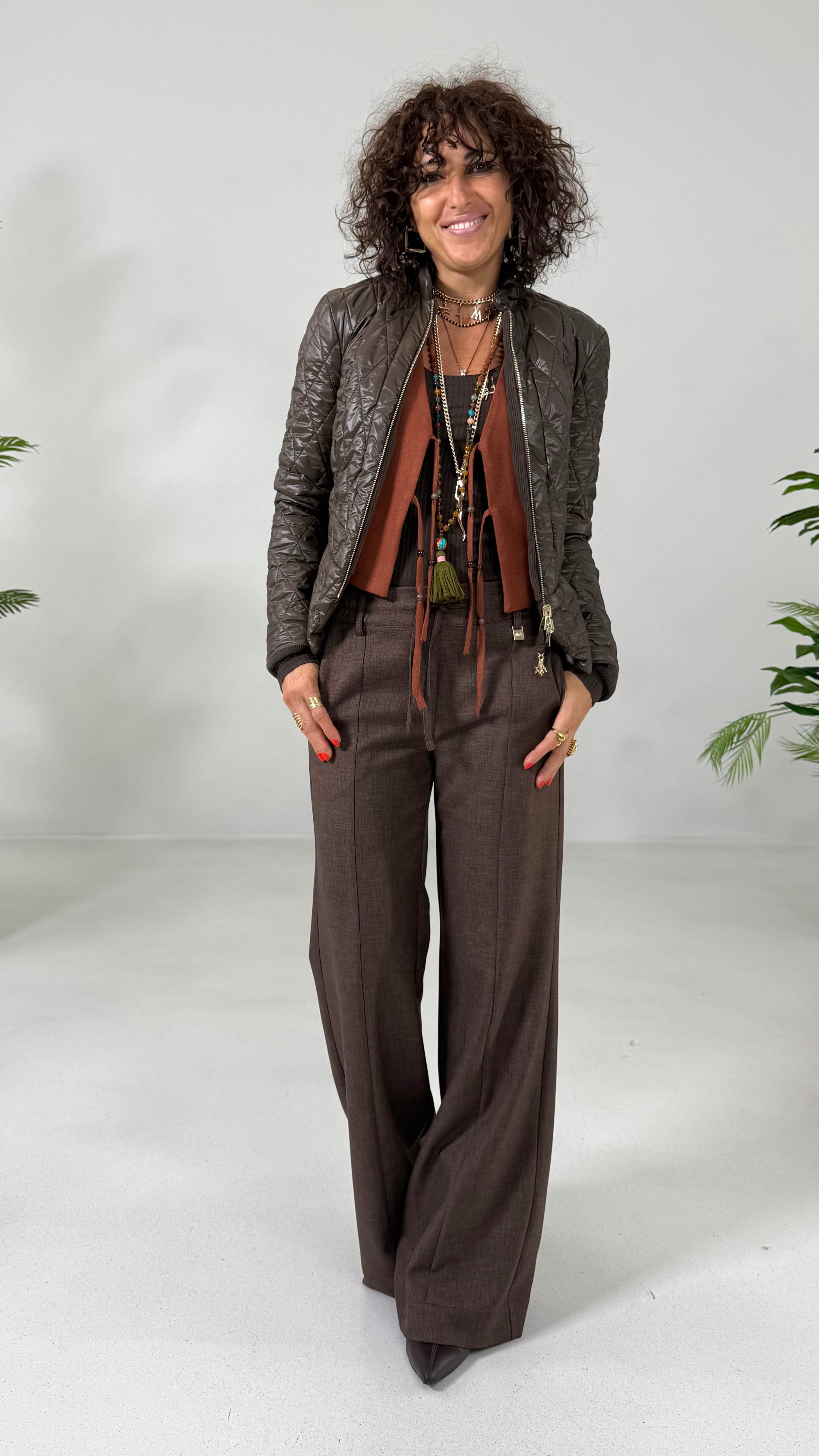 GILET IN FLANELLA SUPER ELASTICA CON LACCI