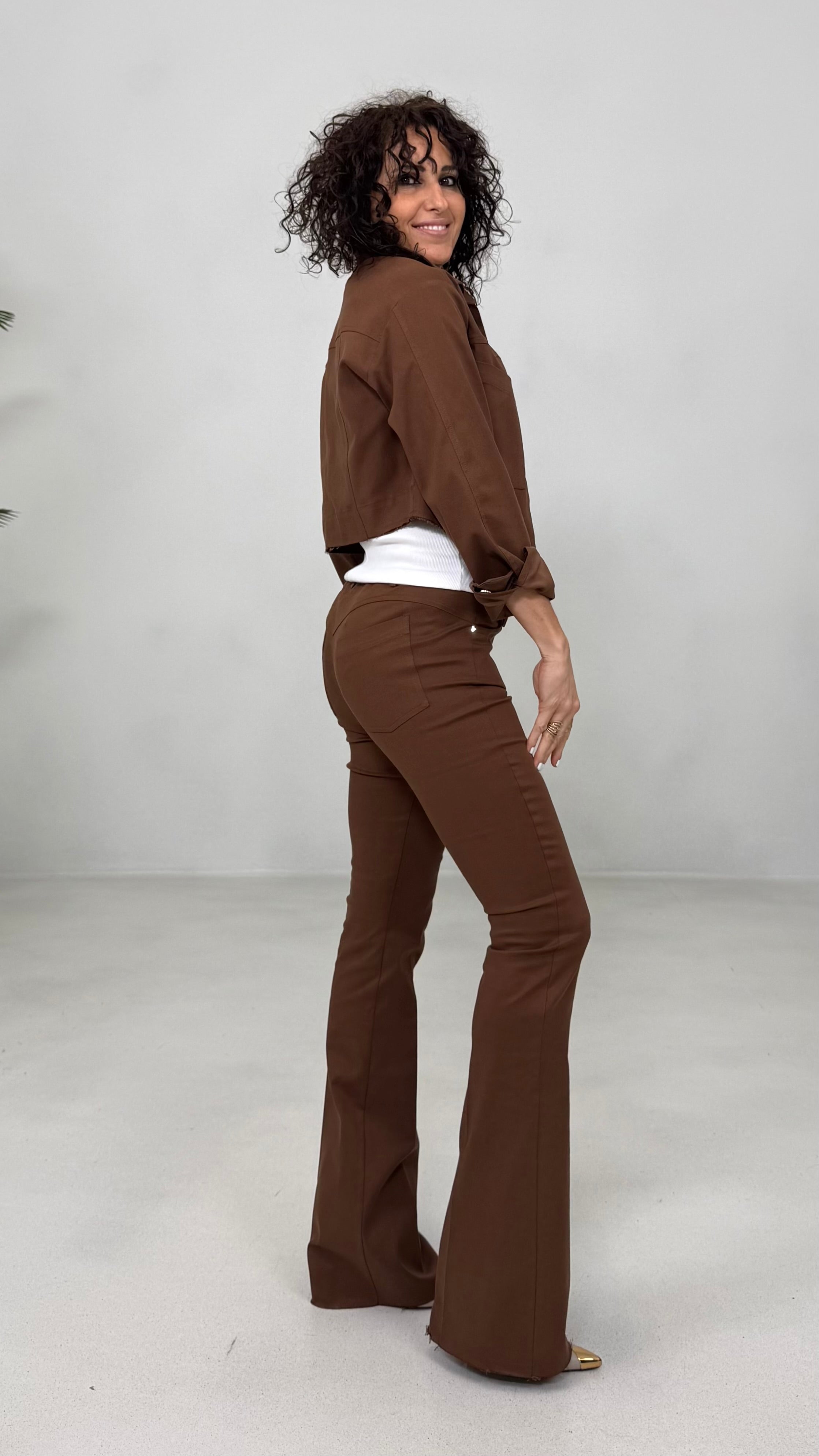 GIUBBETTO TIPO JEANS IN GABARDINA LYOCELL SUPER ELASTICA