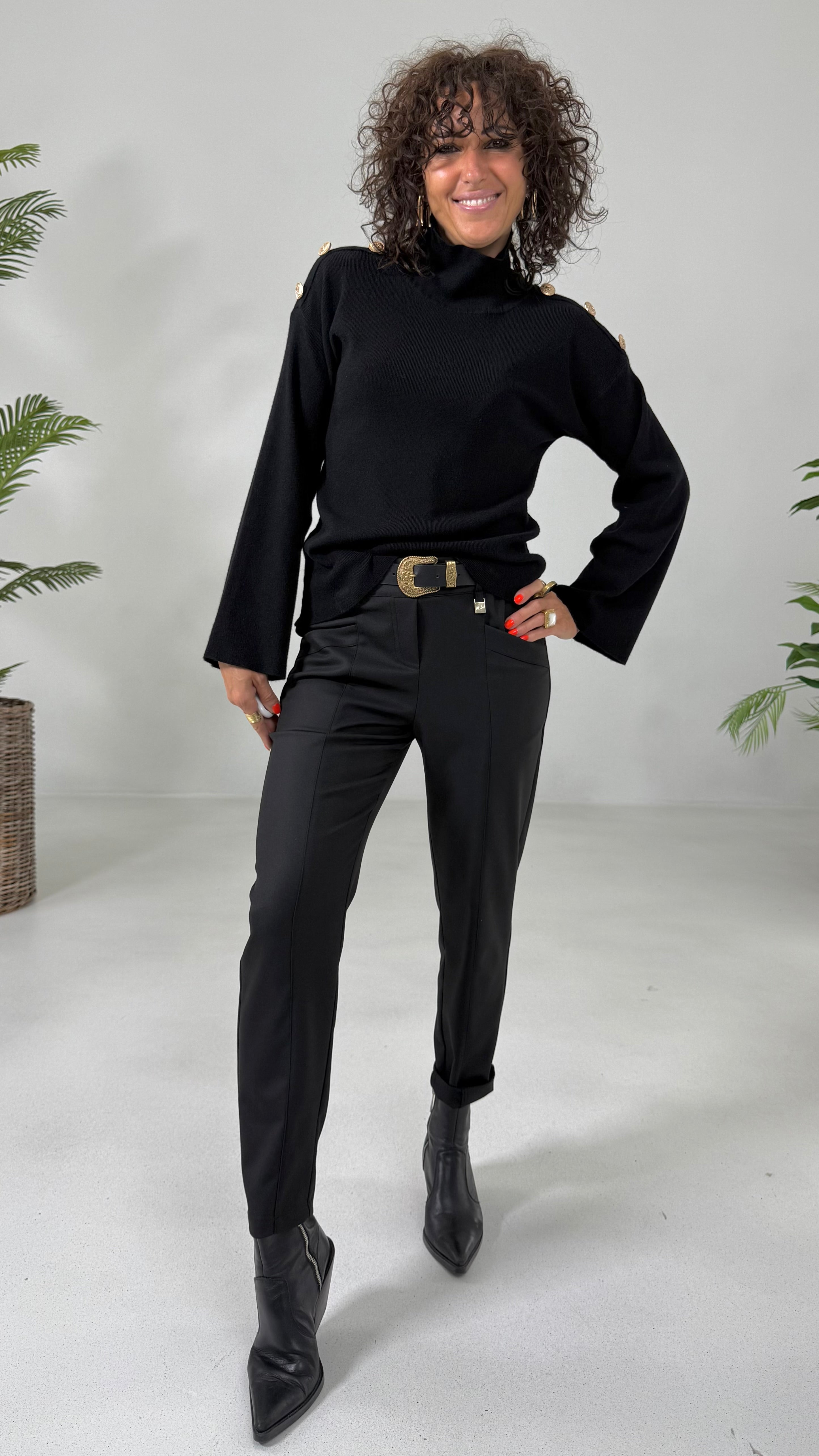 PANTALONE LINEA BASIC IN FLANELLA CARDATA