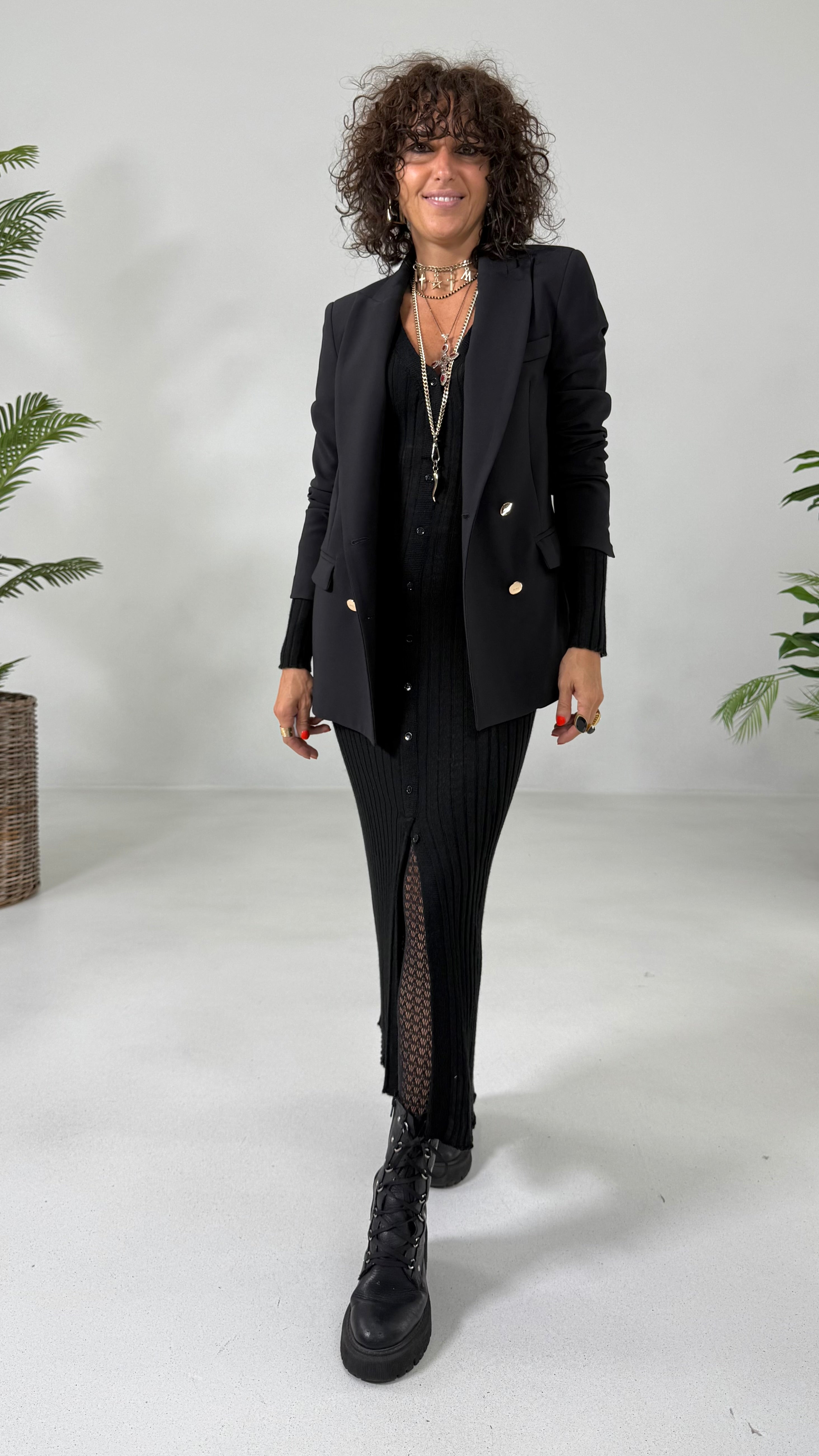 GIACCA DOPPIO PETTO IN CADY TECNICO