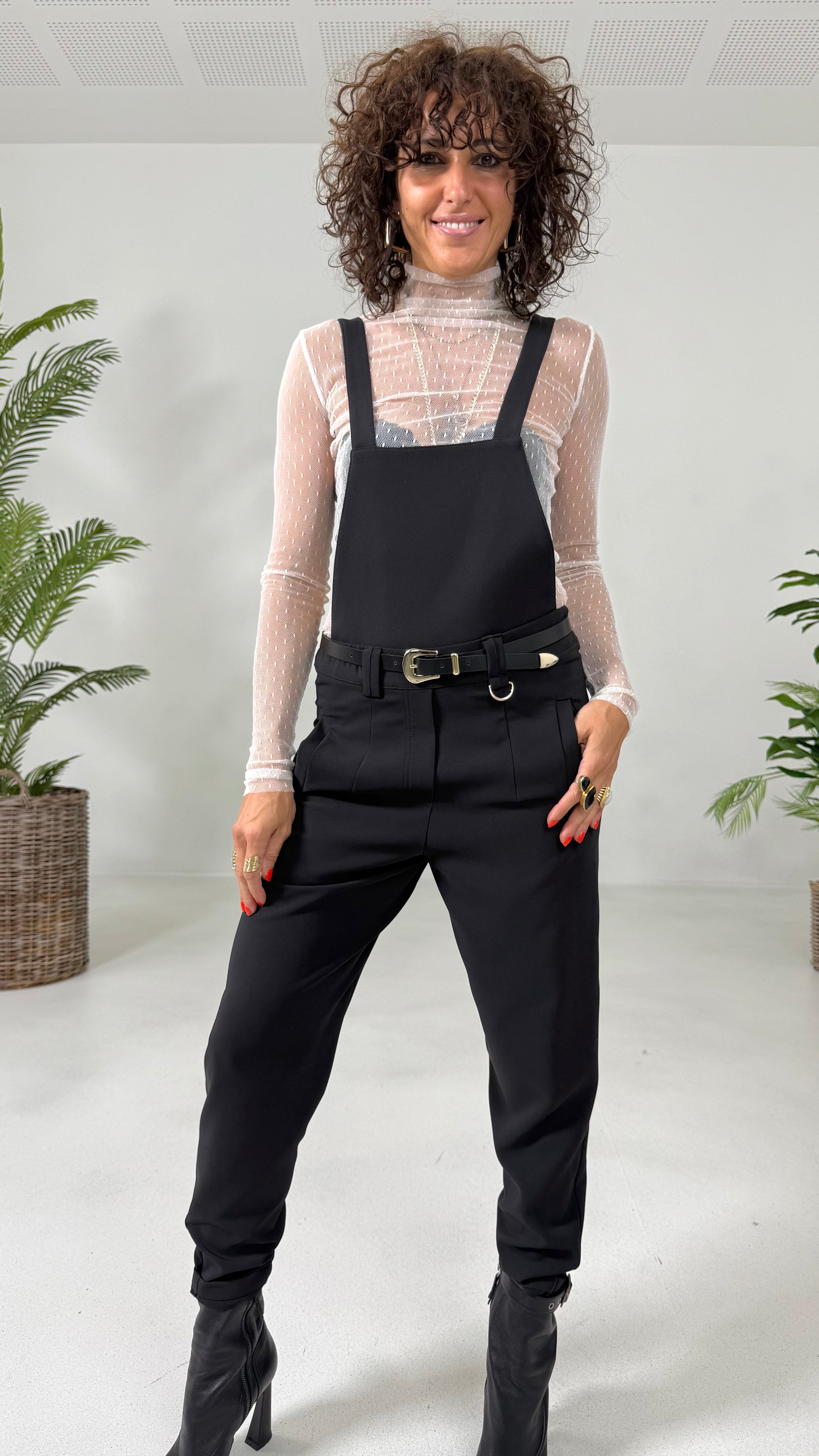 PETTORINA PER EFFETTO SALOPETTE IN CADY TECNICO