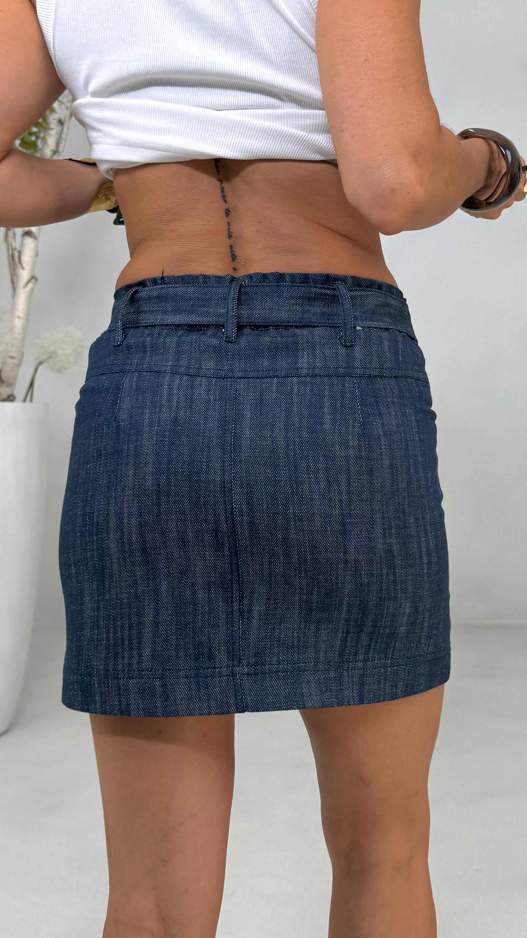 MINIGONNA IN DENIM 100%COTONE