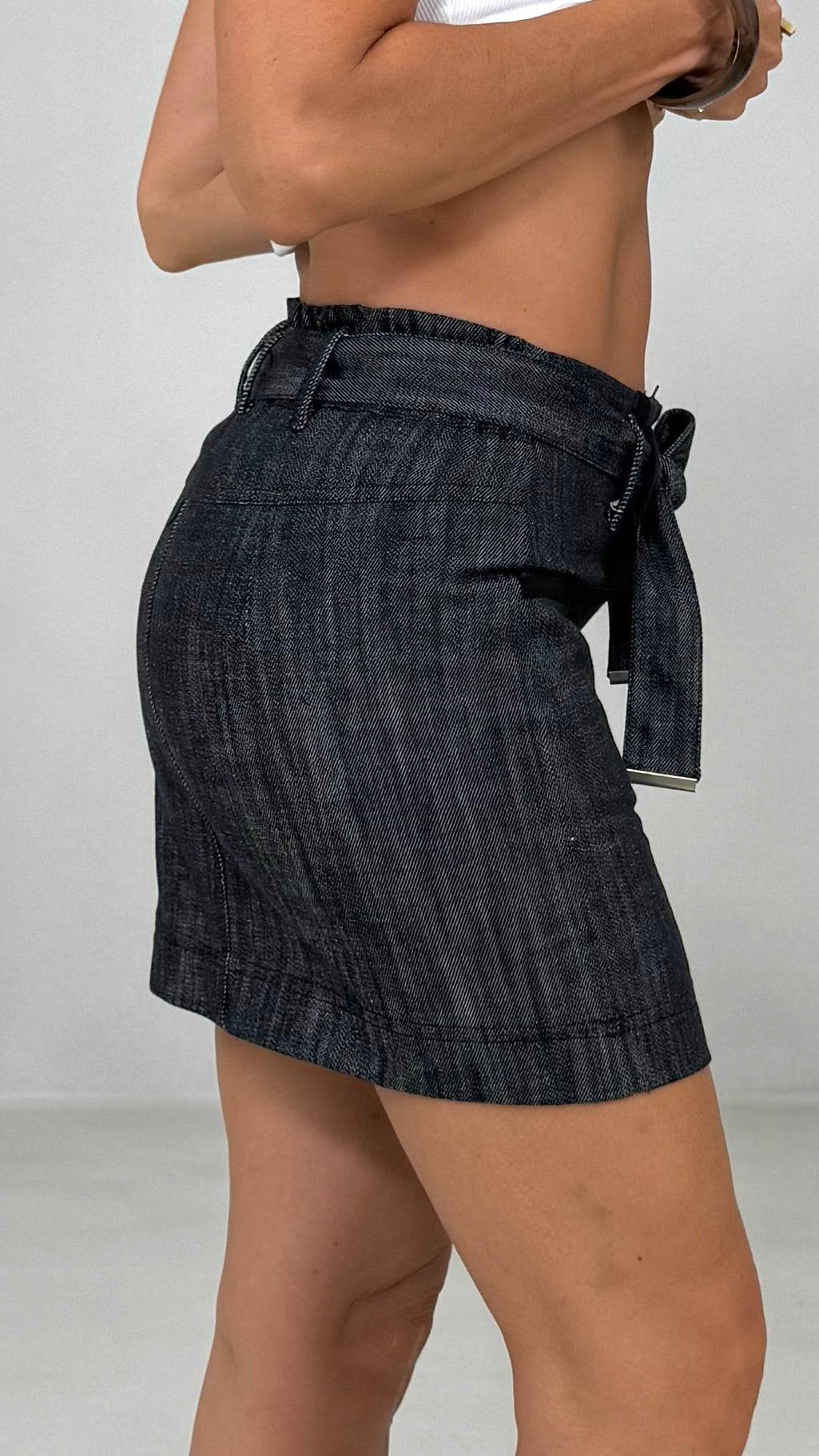 MINIGONNA IN DENIM 100%COTONE