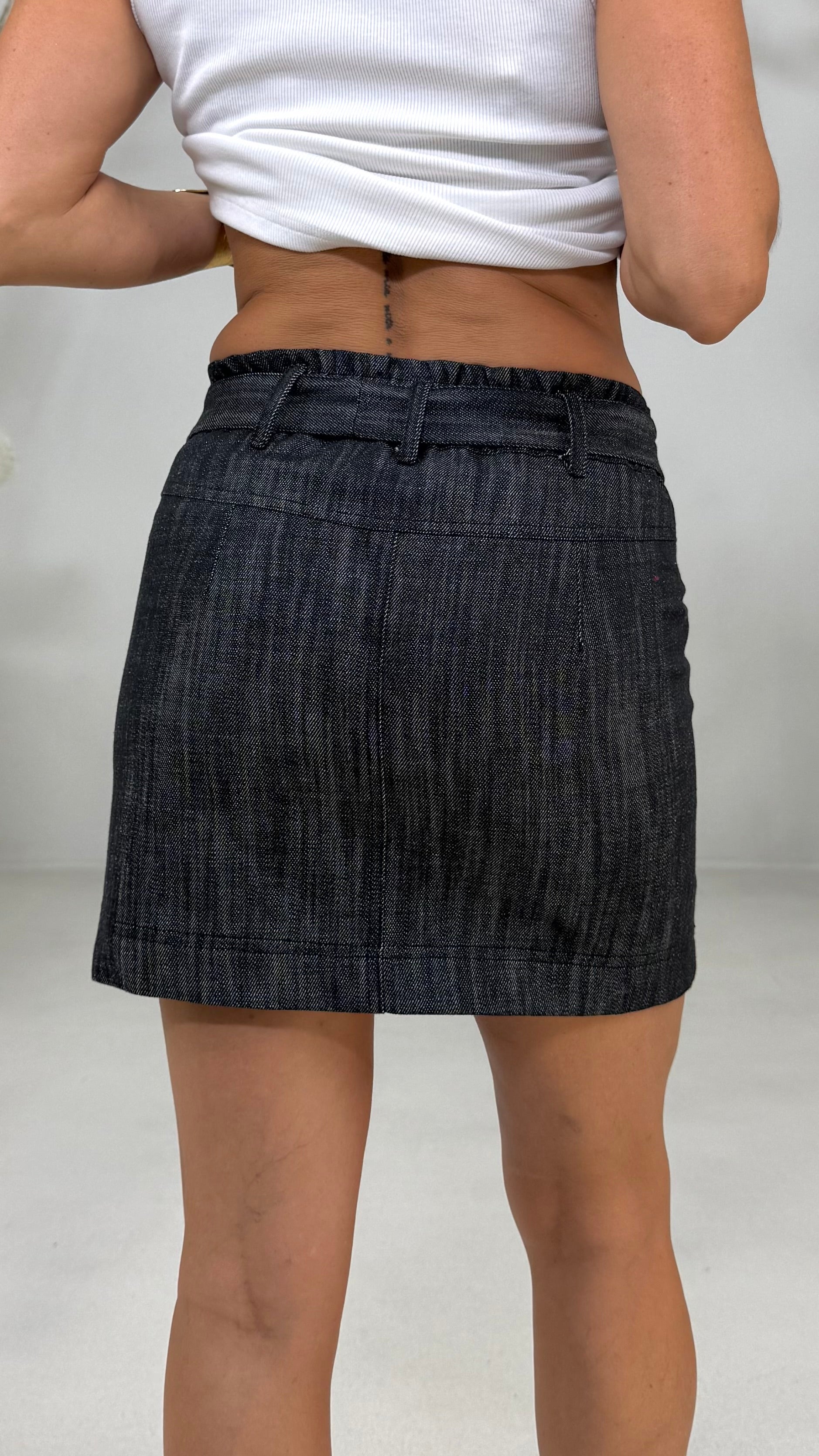 MINIGONNA IN DENIM 100%COTONE