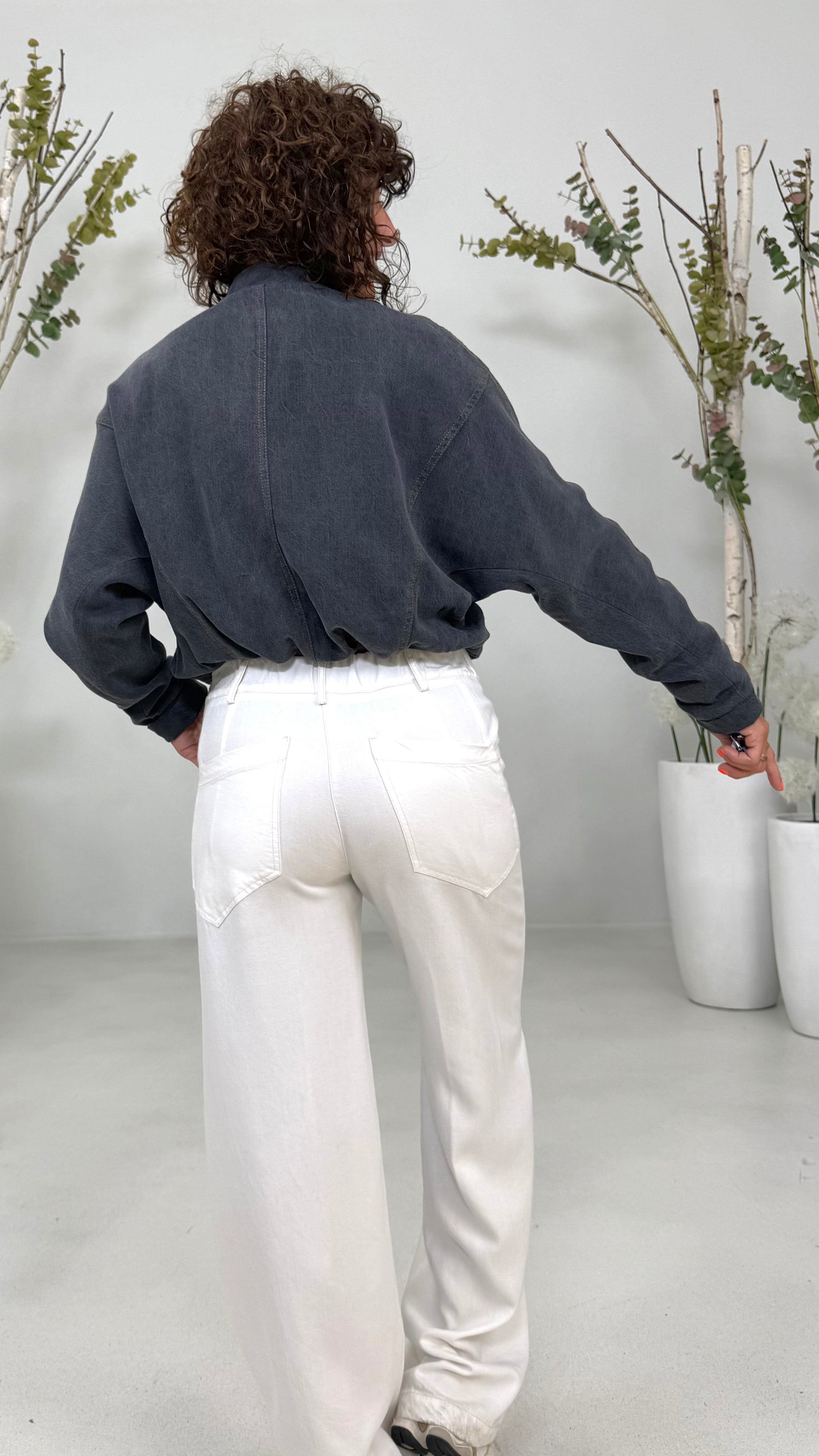 BOMBER IN JEANS LYOCELL