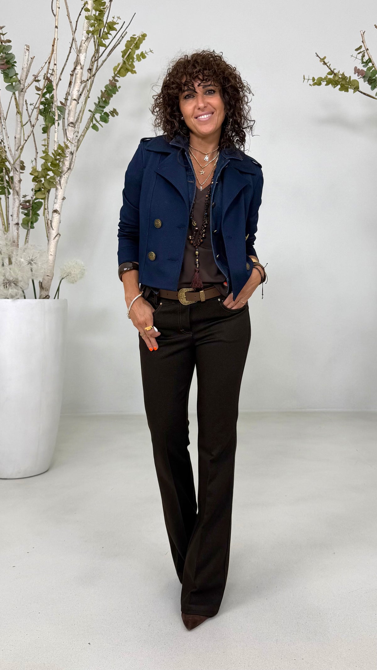 SPENCER ALAMARI IN TWILL PUNTO MAGLIA