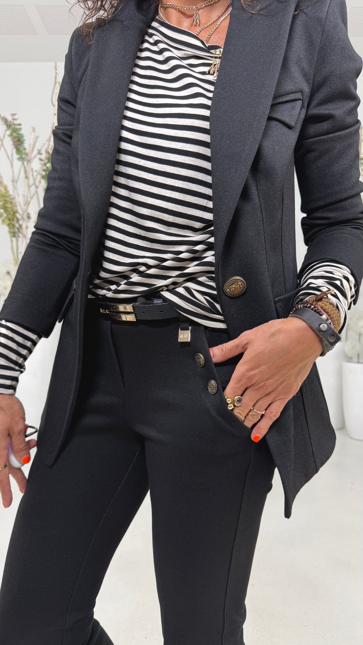 GIACCA IN TWILL PUNTO MAGLIA