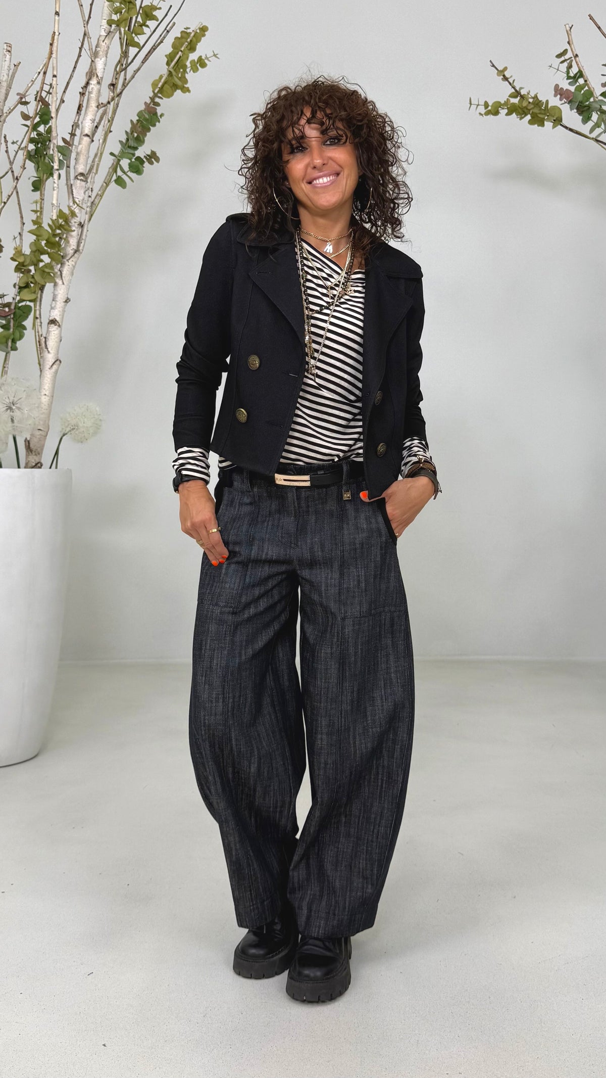 SPENCER ALAMARI IN TWILL PUNTO MAGLIA
