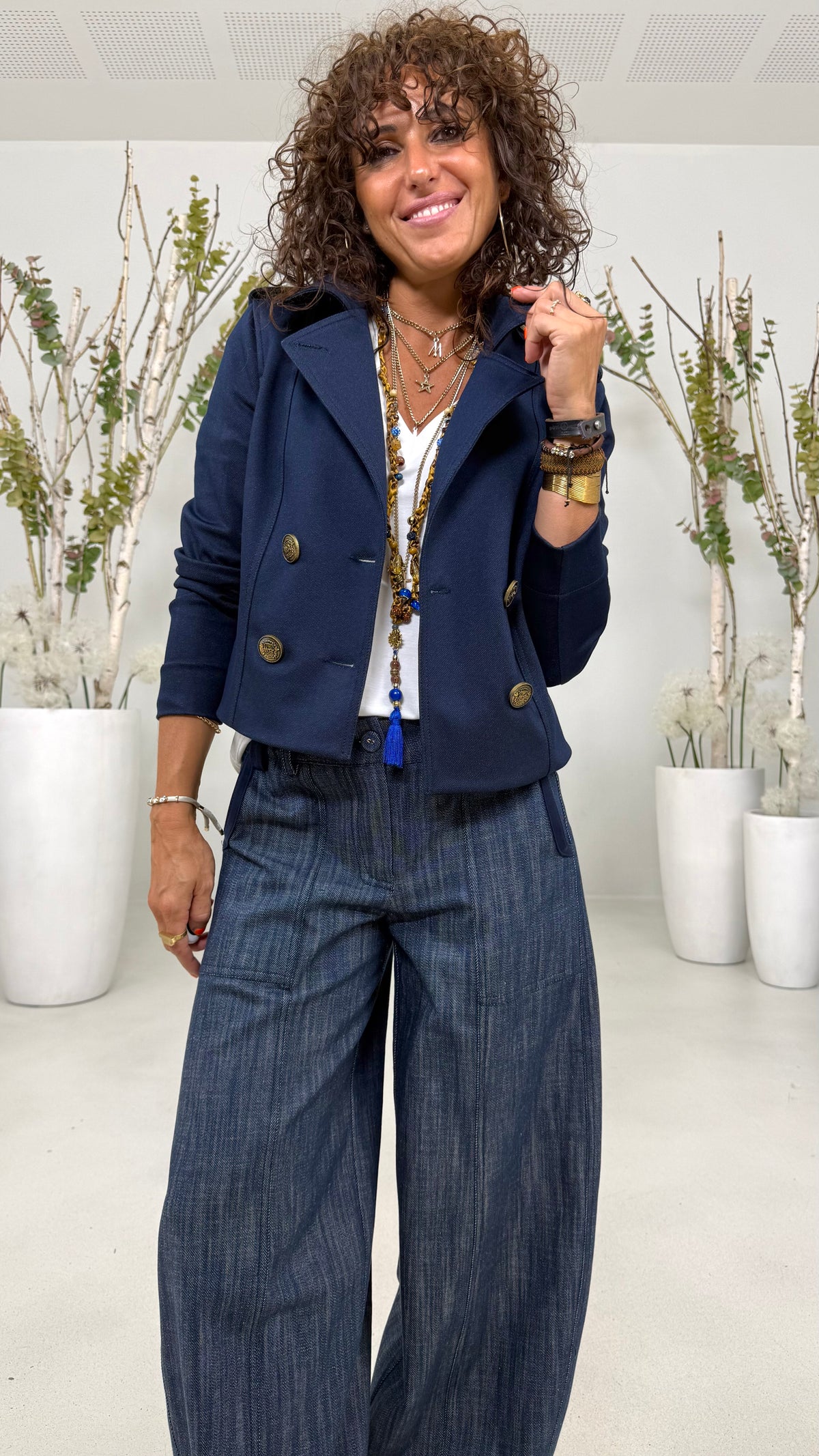 SPENCER ALAMARI IN TWILL PUNTO MAGLIA