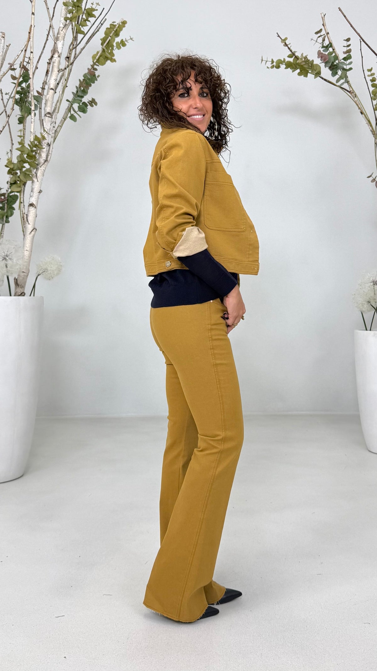GIUBBETTO JEANS IN DENIM ELASTICIZZATO