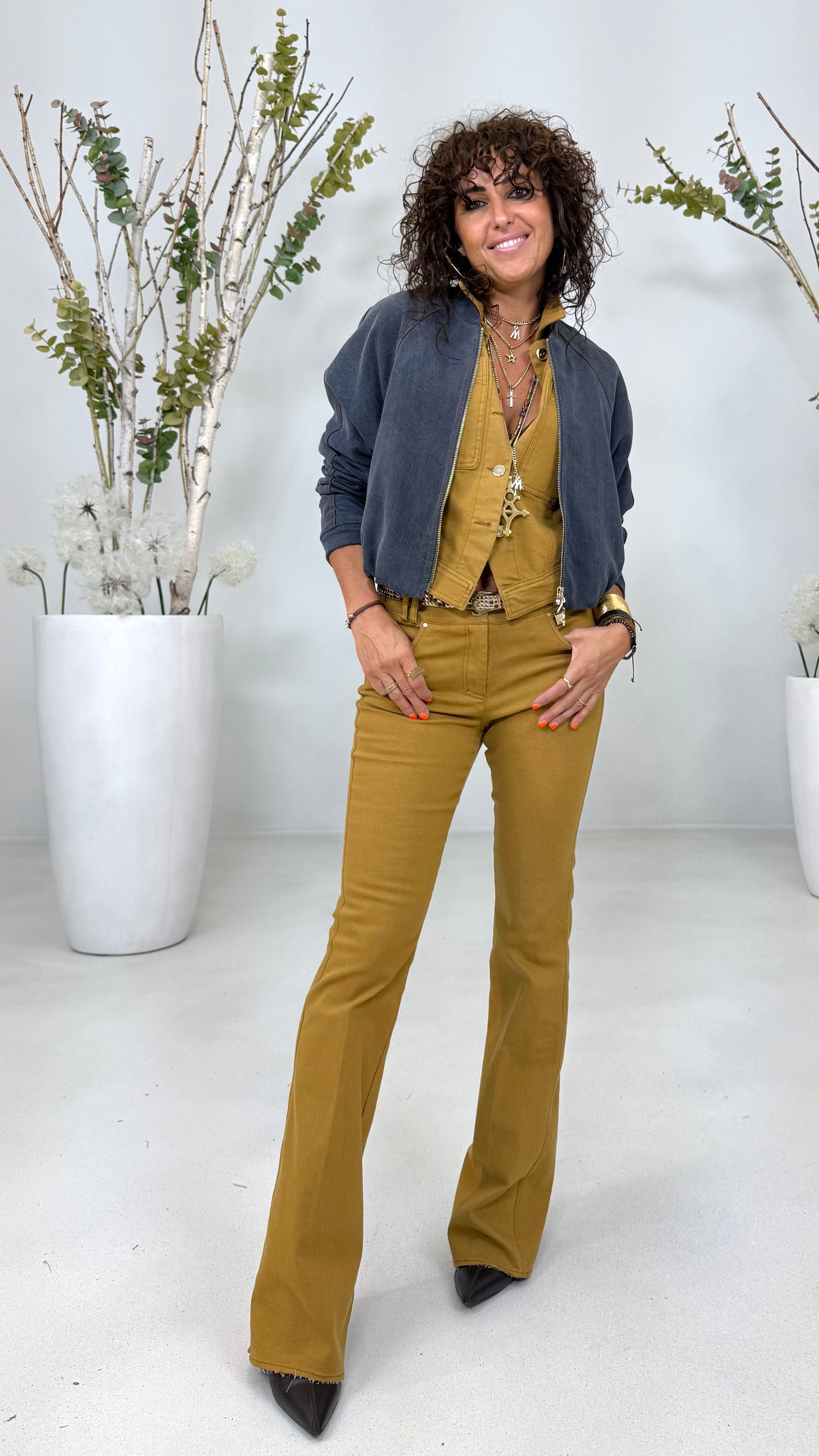 BOMBER IN JEANS LYOCELL