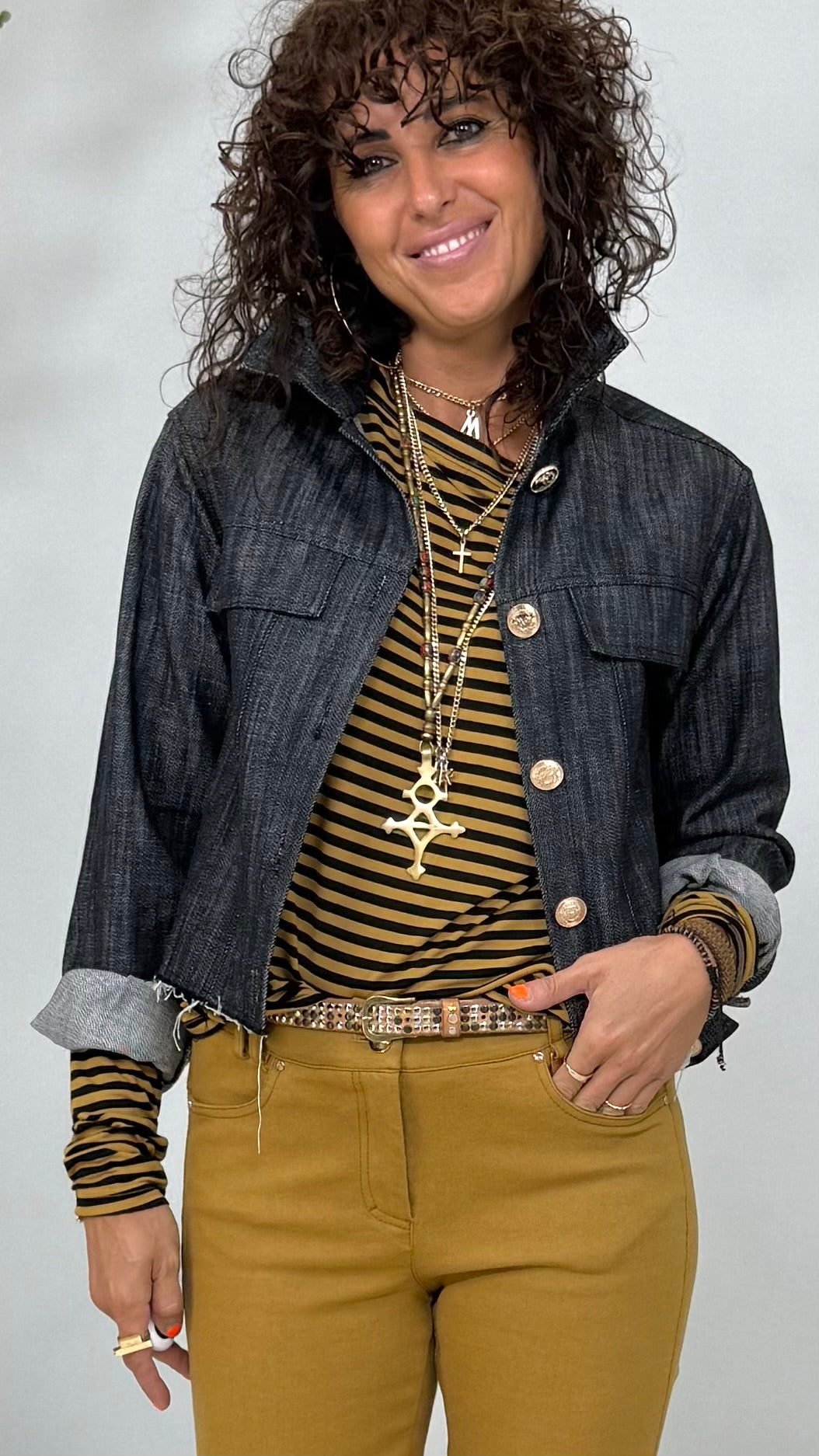 GILET JEANS IN DENIM 100% COTONE