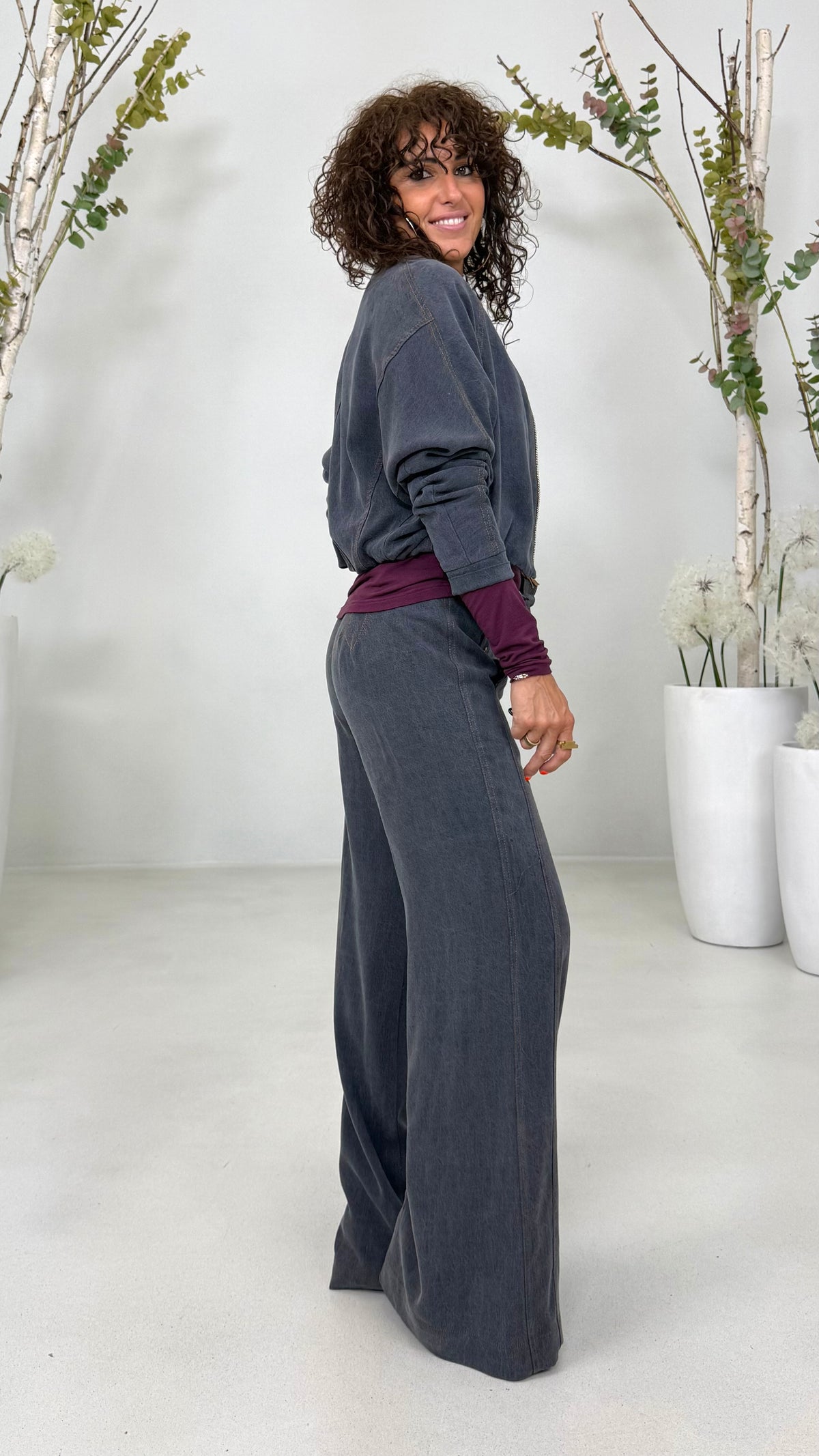 BOMBER IN JEANS LYOCELL