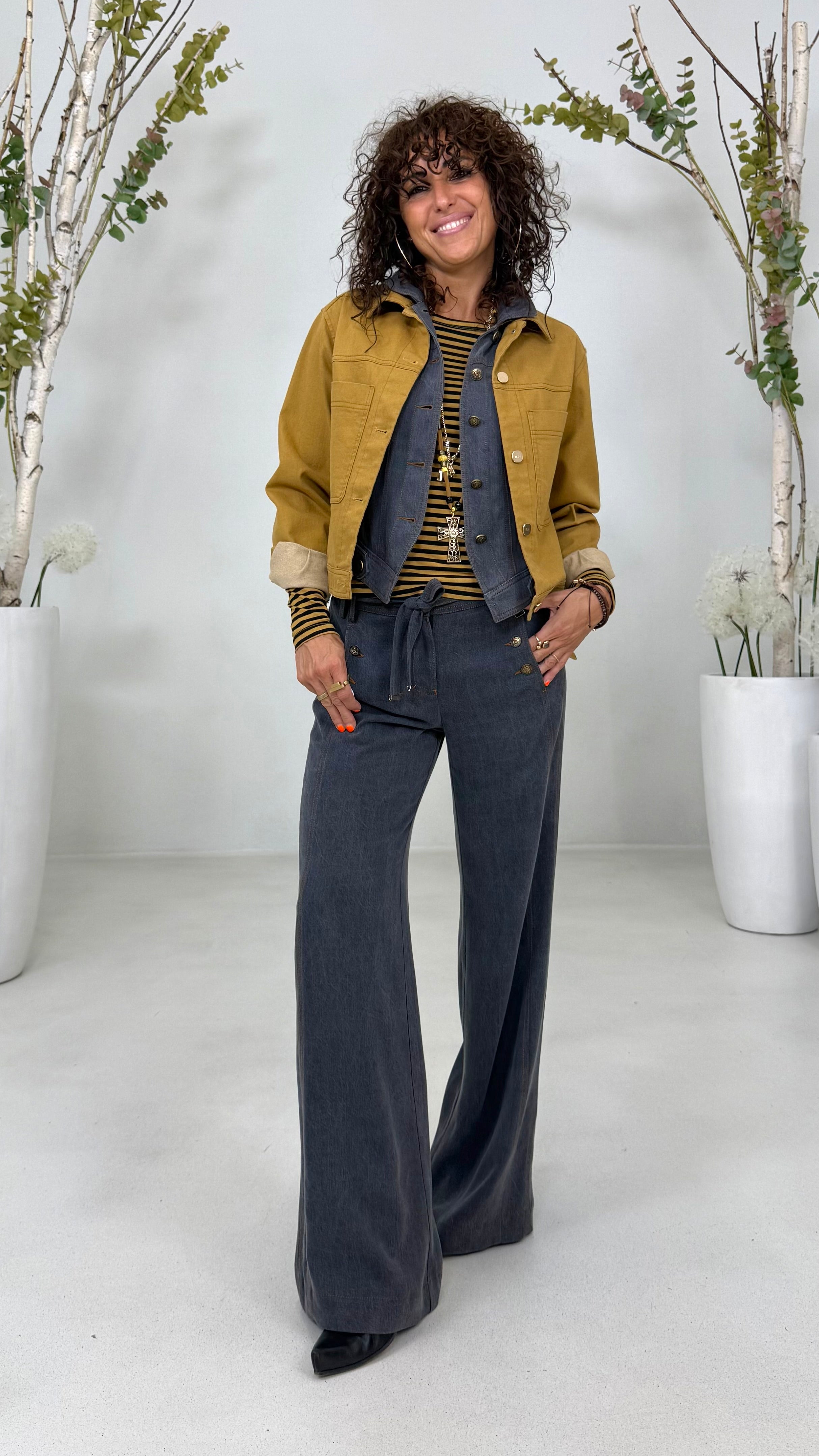 GILET JEANS IN LYOCELL