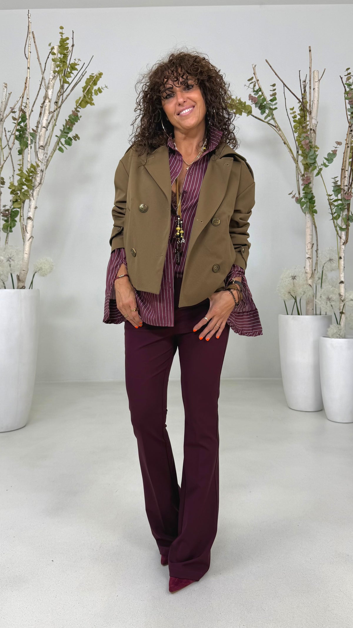 CAMICIA RIGA IN VISCOSA NYLON
