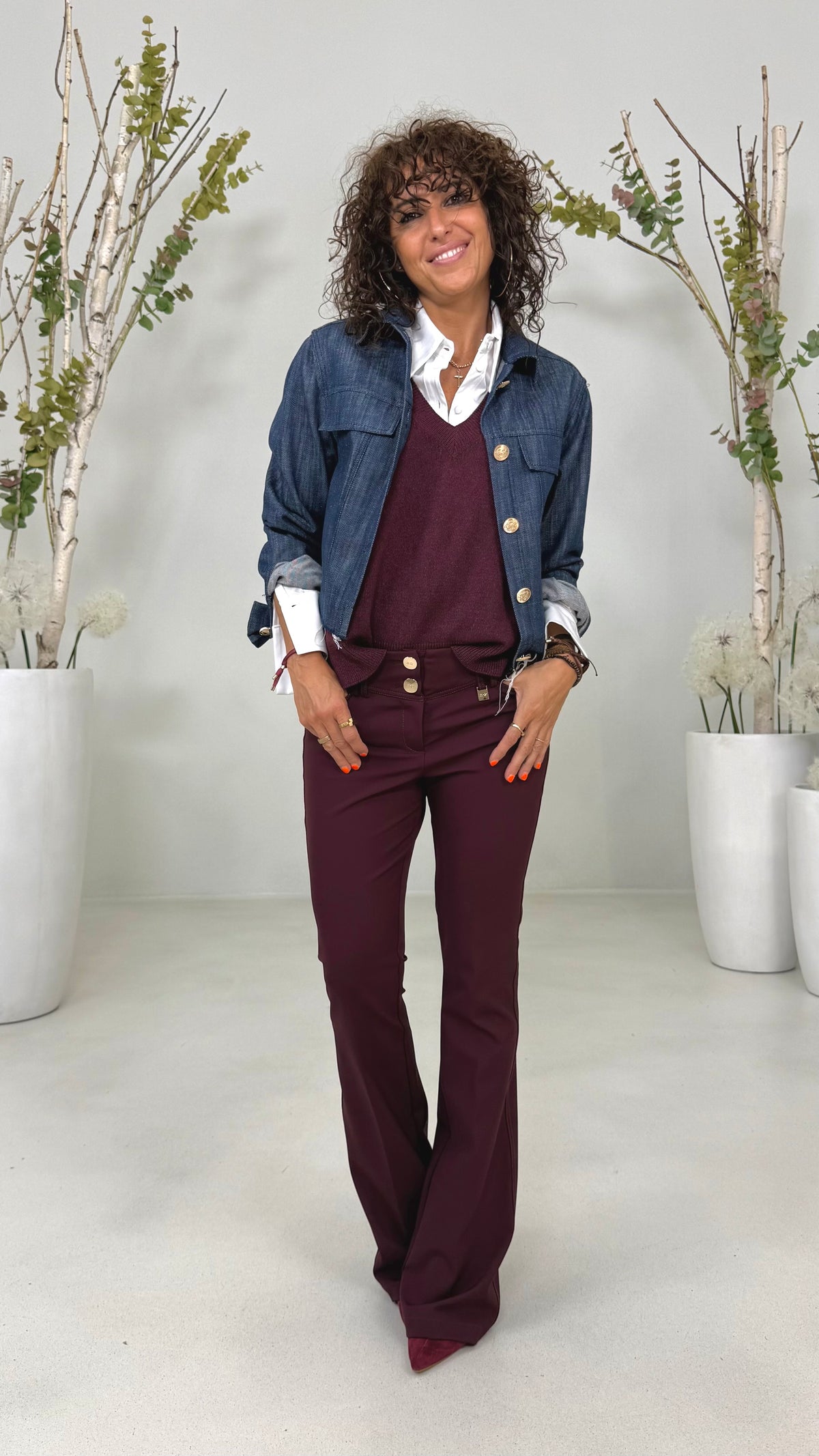 GILET MAGLIA SCOLLO A V IN CALDA VISCOSA