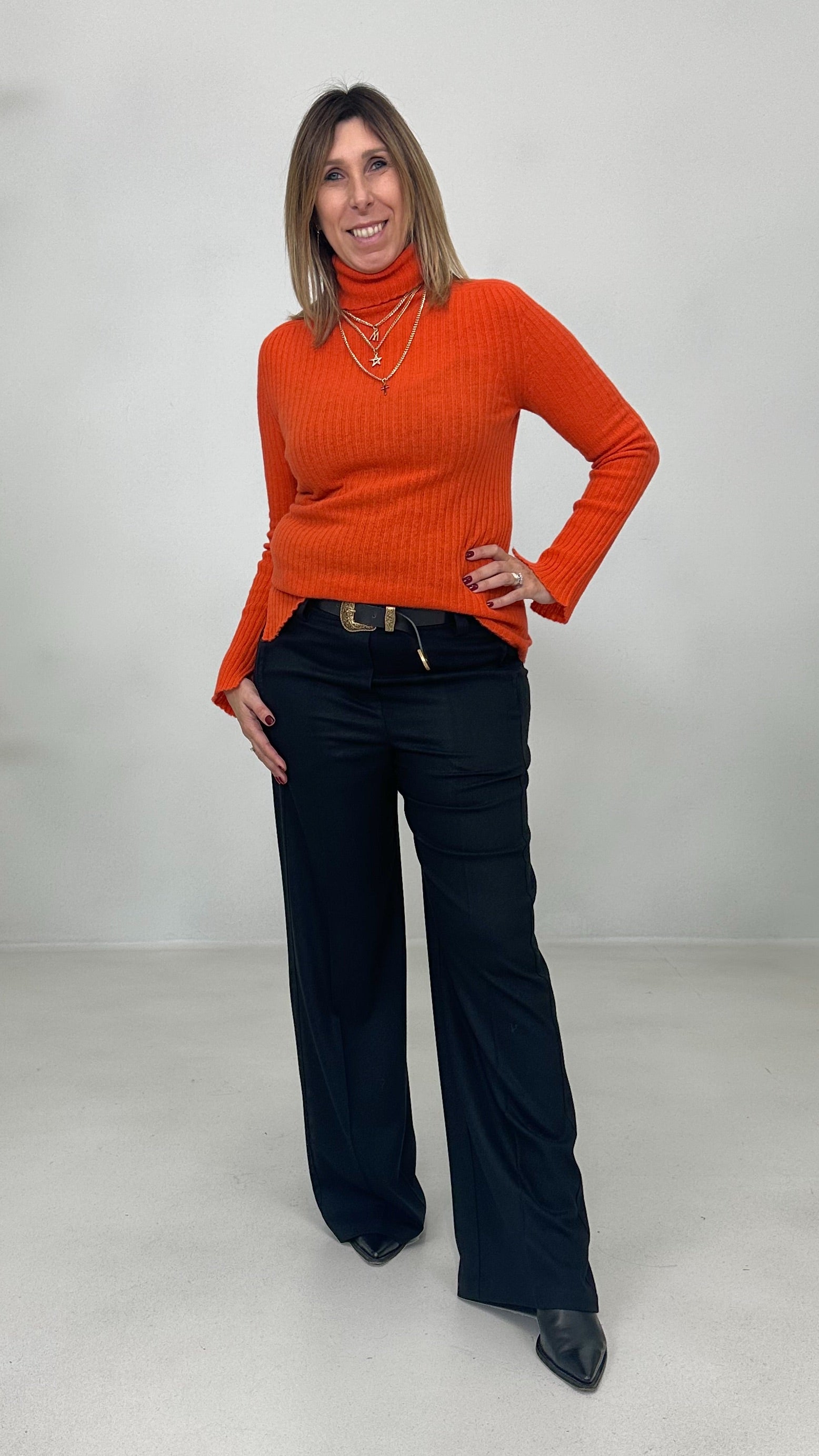 PALAZZO IN FLANELLA SUPER ELASTICA