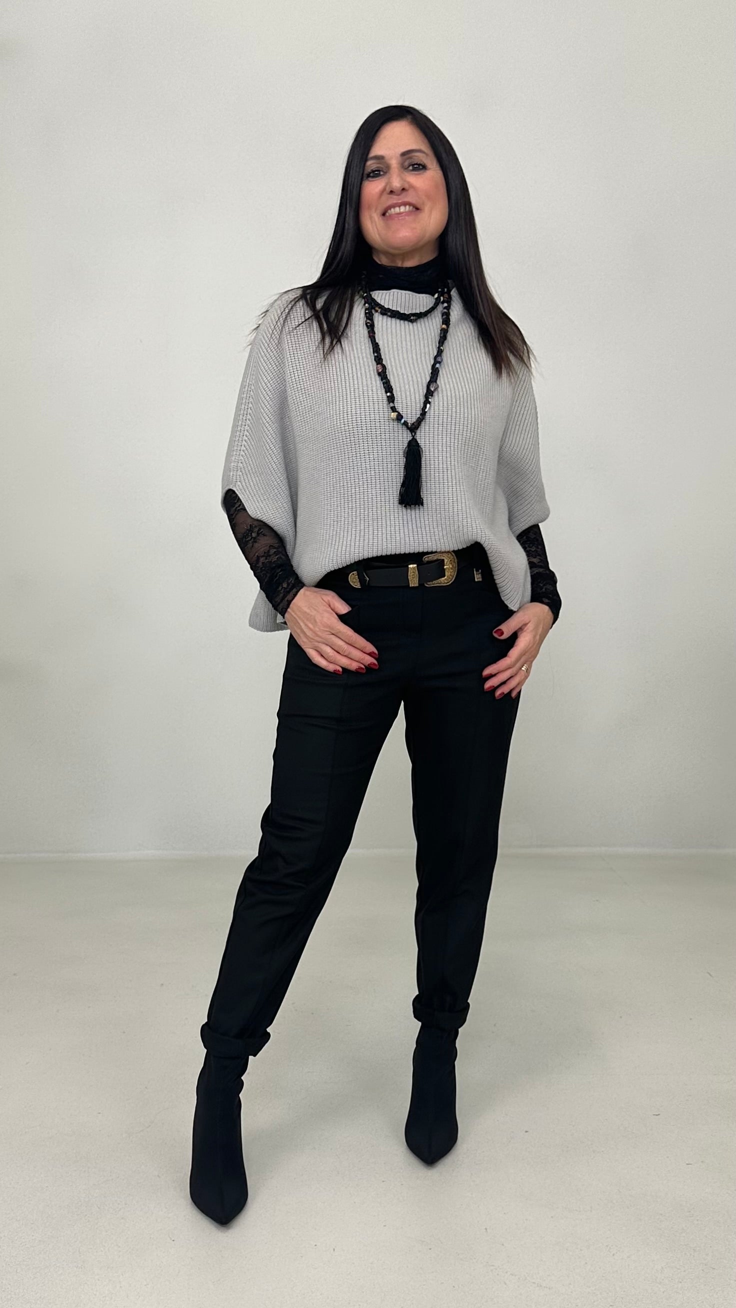 PANTALONE LINEA BASIC IN FLANELLA CARDATA