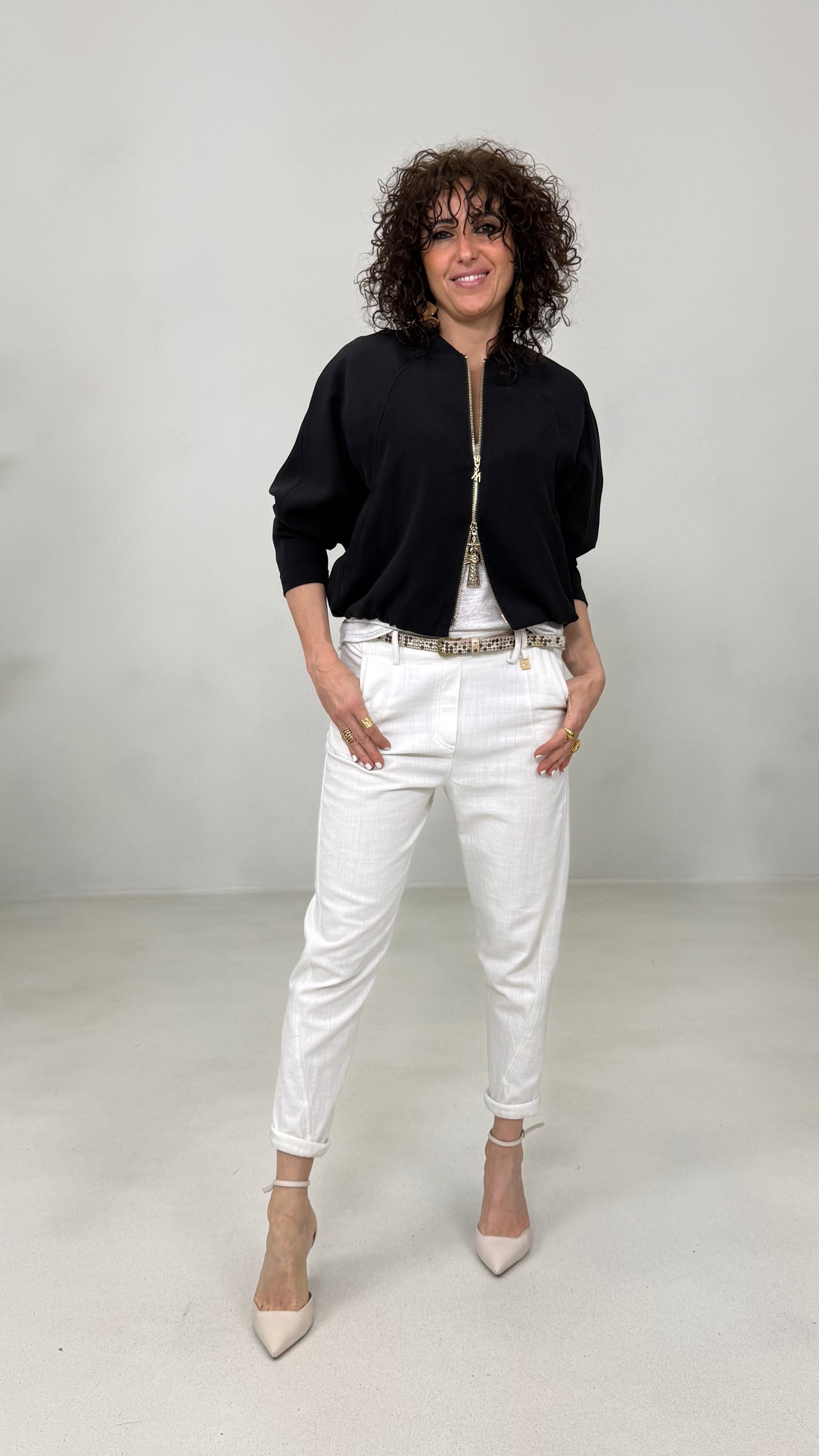 BAGGY CAVALLO BASSO IN COTONE JEANS