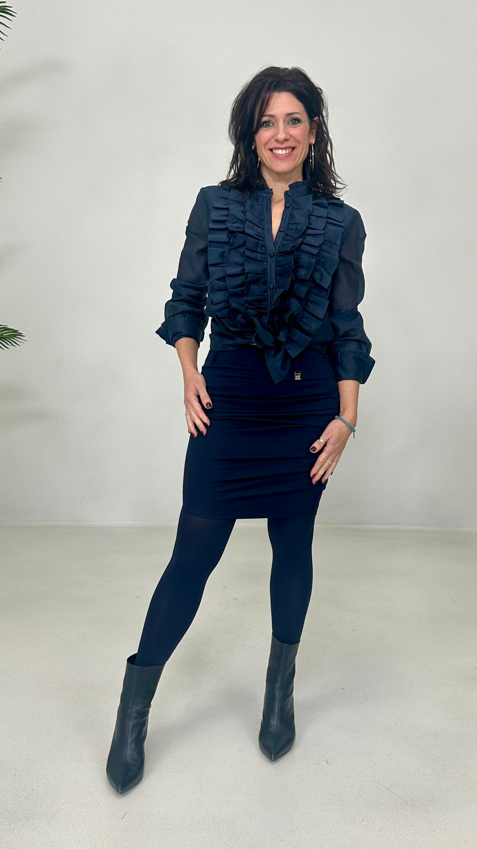 GONNA IN PUNTO MILANO DIAGONALE CON PIEGHE