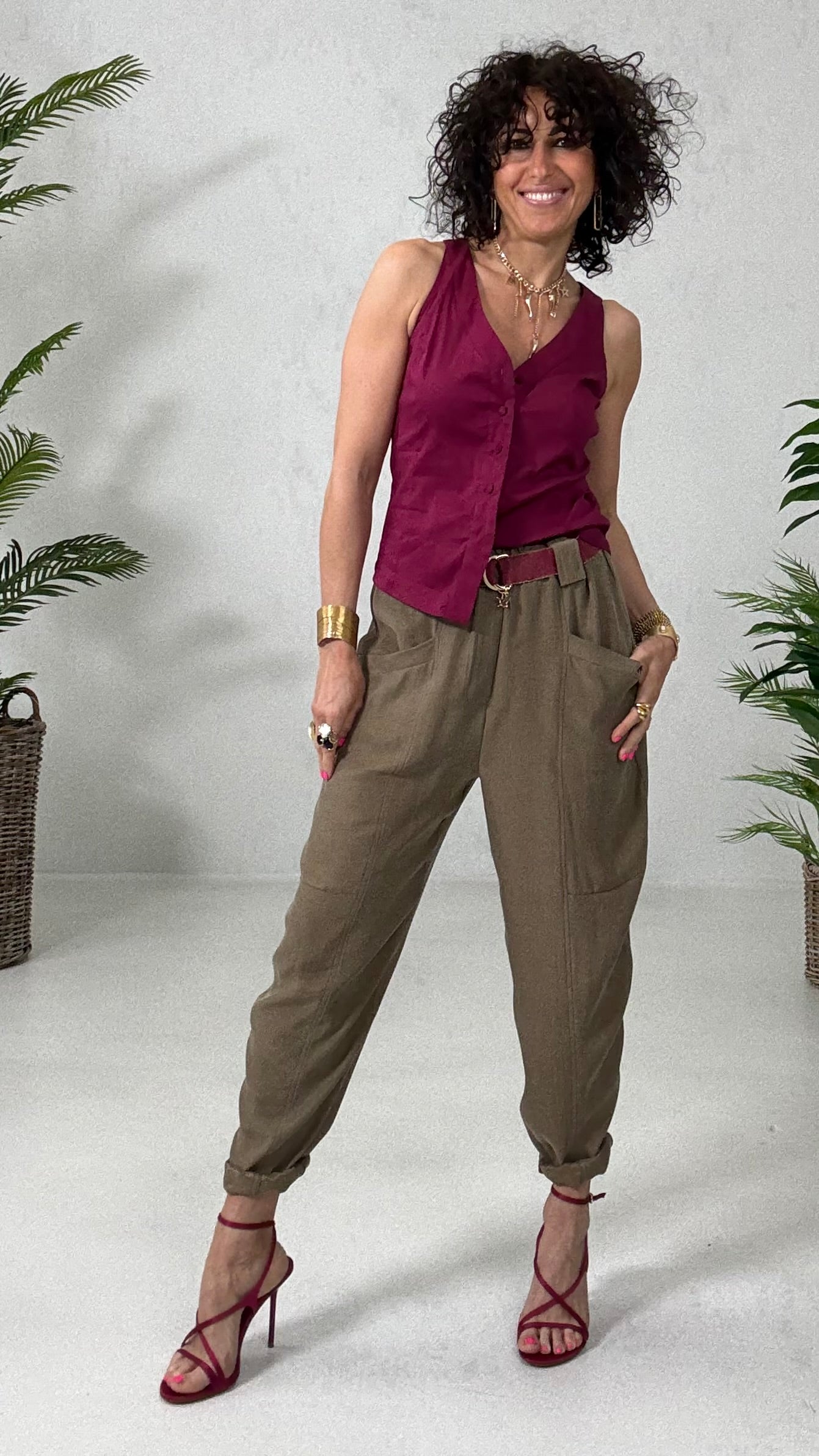 708 P25 AMARANTO CAMICIA SCOLLO AMERICANA IN PELLE D UOVO