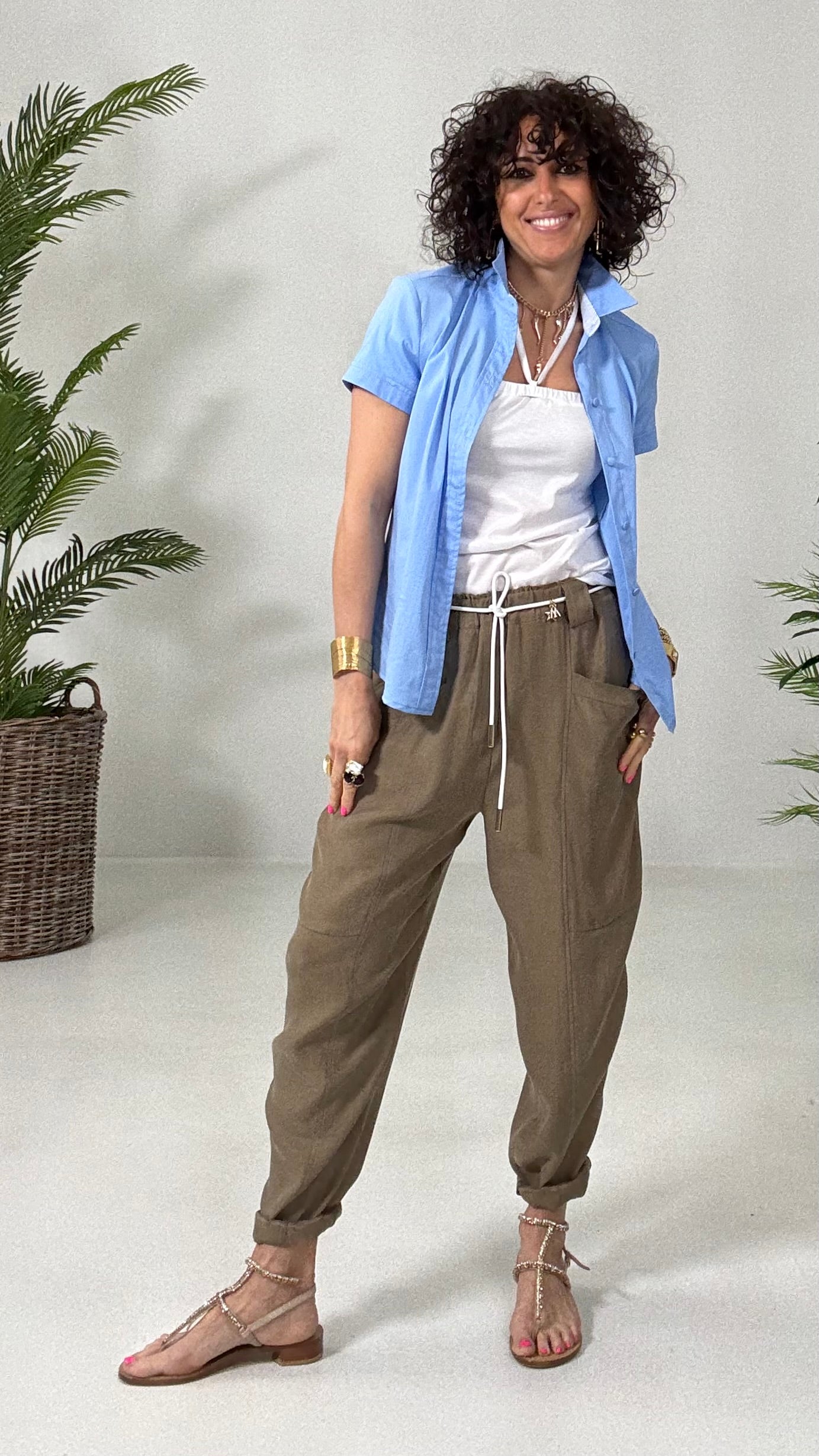 608 P25 BIANCO OTTICO SHIFFER CON LACCIO COLLO IN JERSEY COTONE MODAL