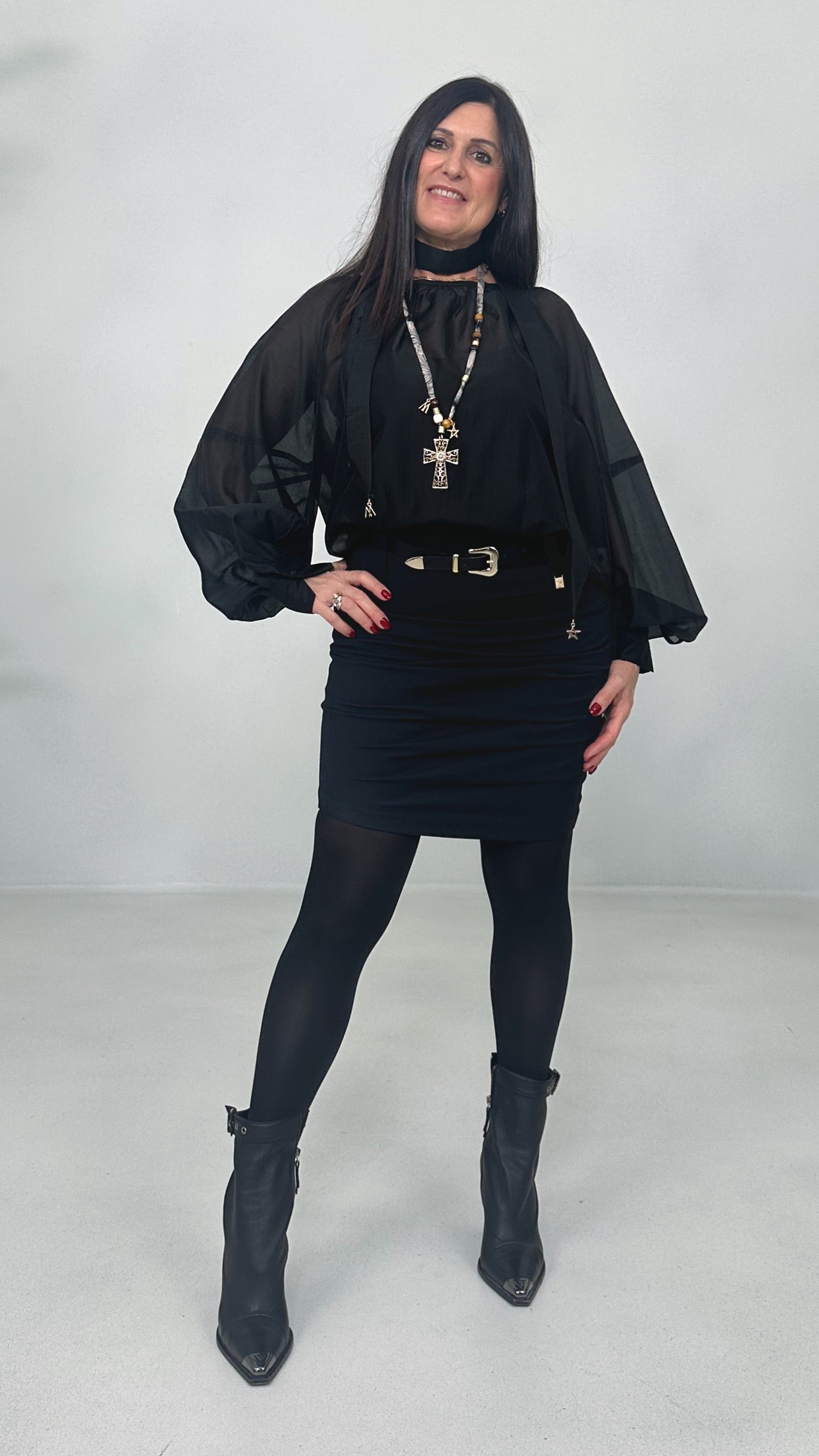 CAMICIA CON FUSCIACCA IN ORGANZA