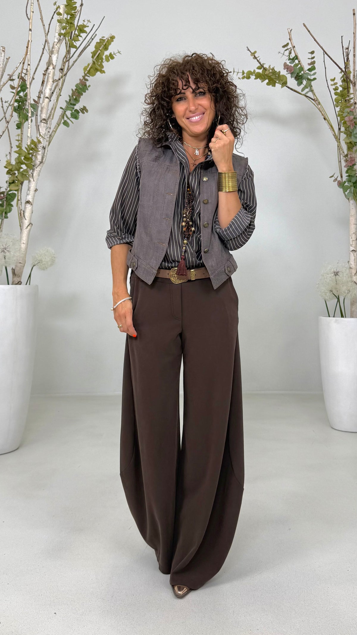 CAMICIA RIGA IN VISCOSA NYLON