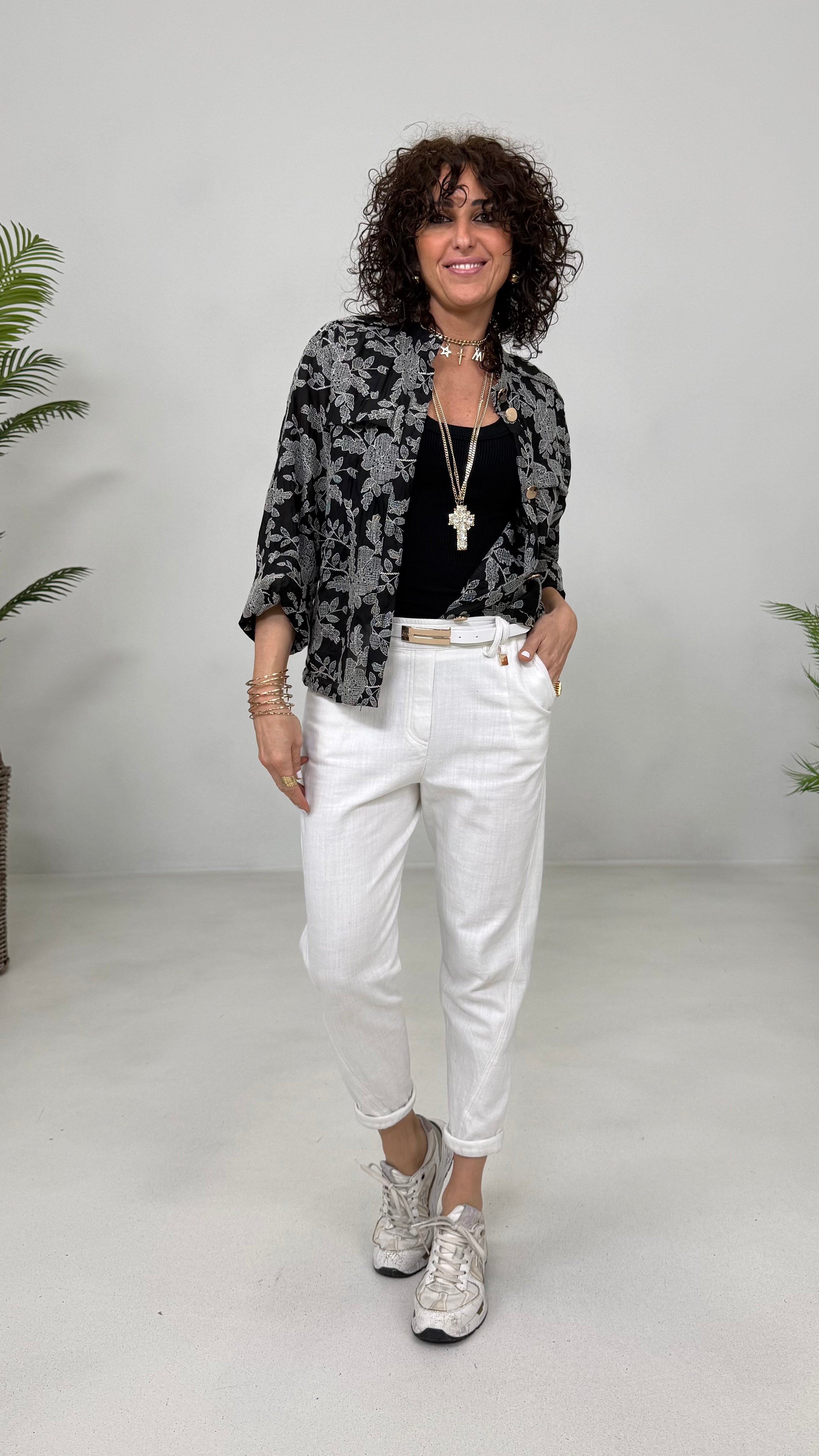 BAGGY CAVALLO BASSO IN COTONE JEANS