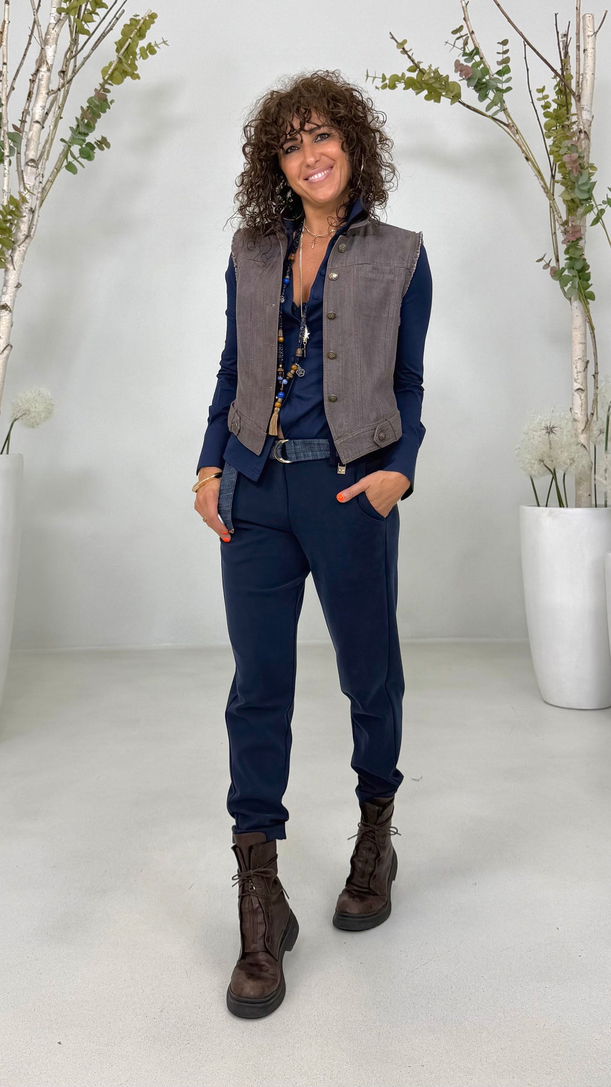 CAMICIA IN JERSEY DI COTONE MODAL