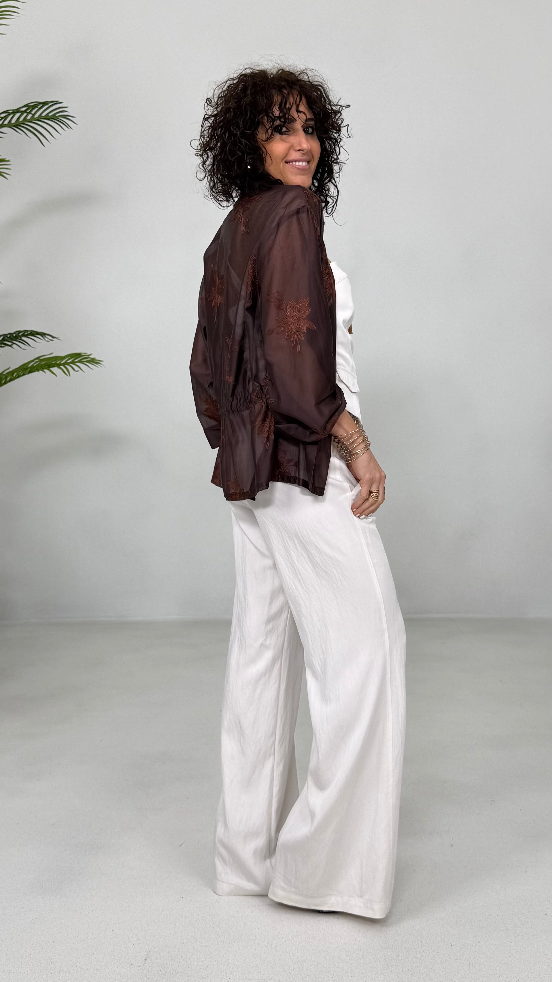 KIMONO TWINSET IN VOILE RICAMATO