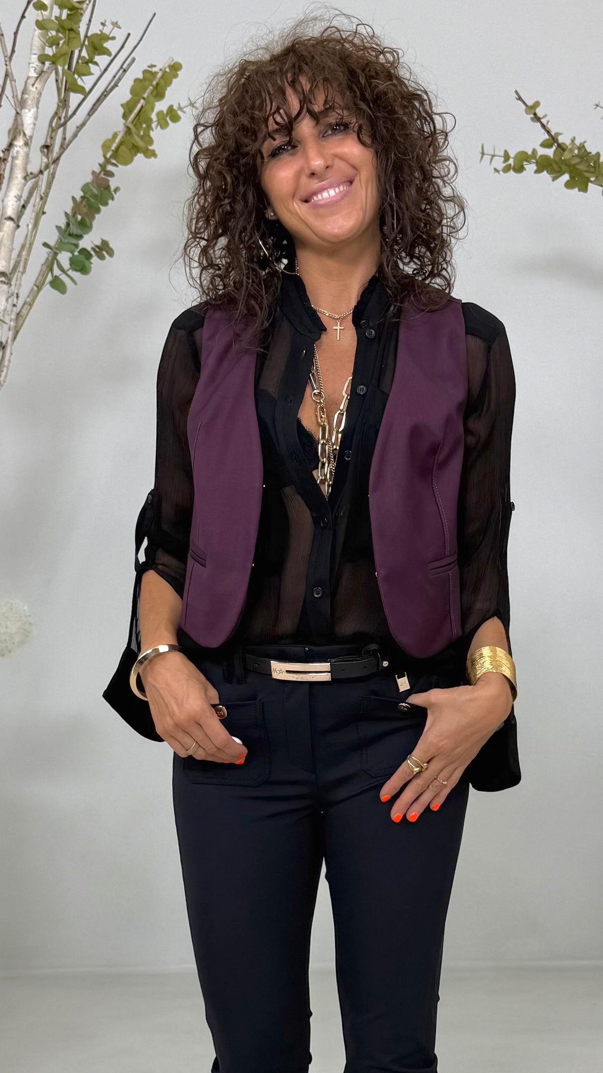 GILET GANCETTI IN TECNICO FLUIDO