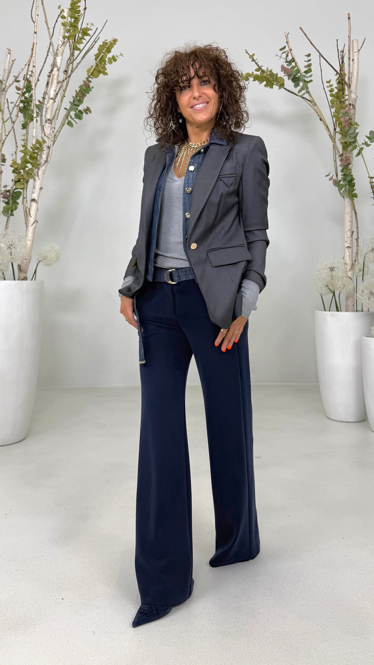 GIACCA BLAZER IN TECNICO FLUIDO