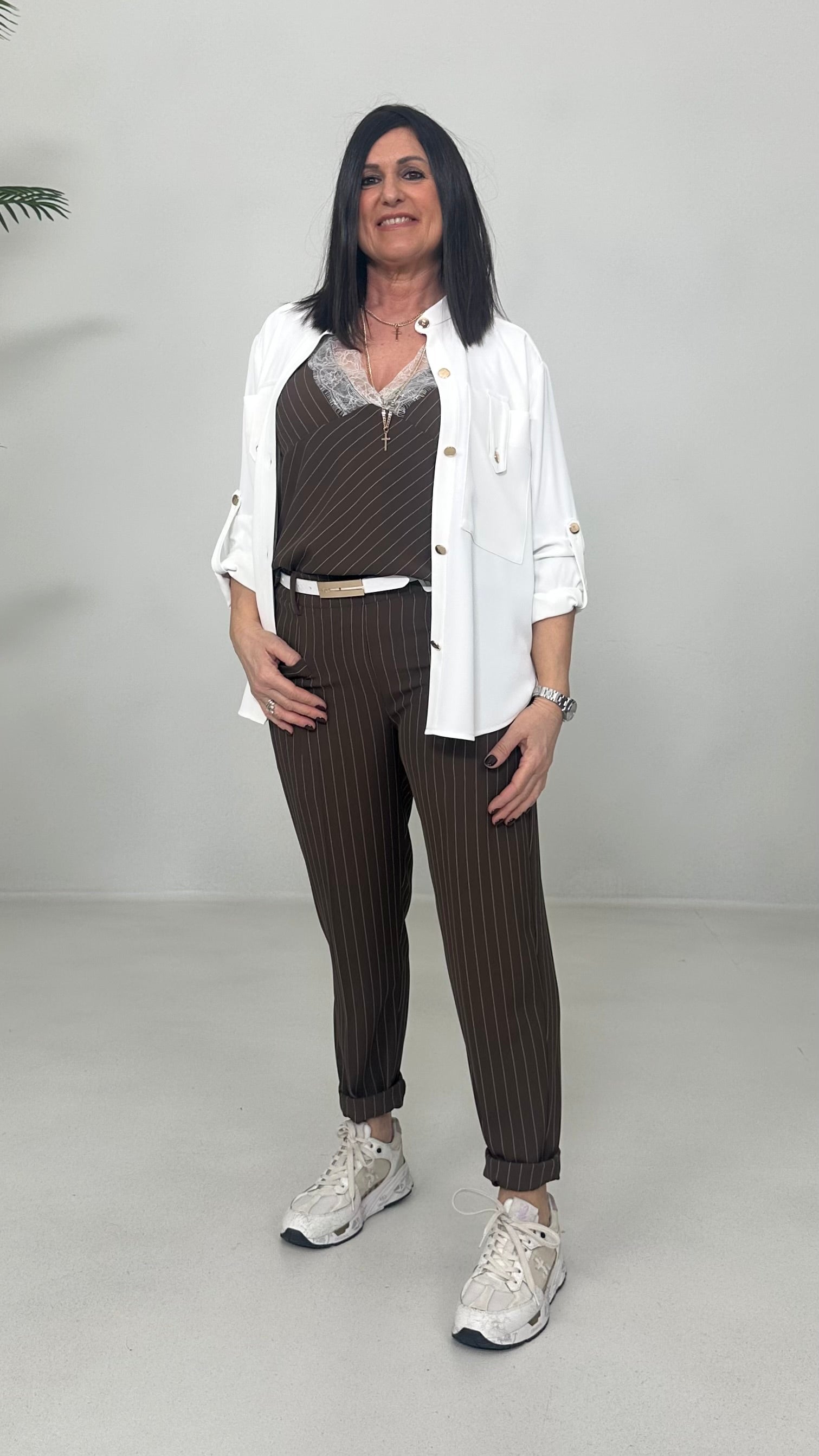 BAGGY IN CADY FLUIDO GESSATO