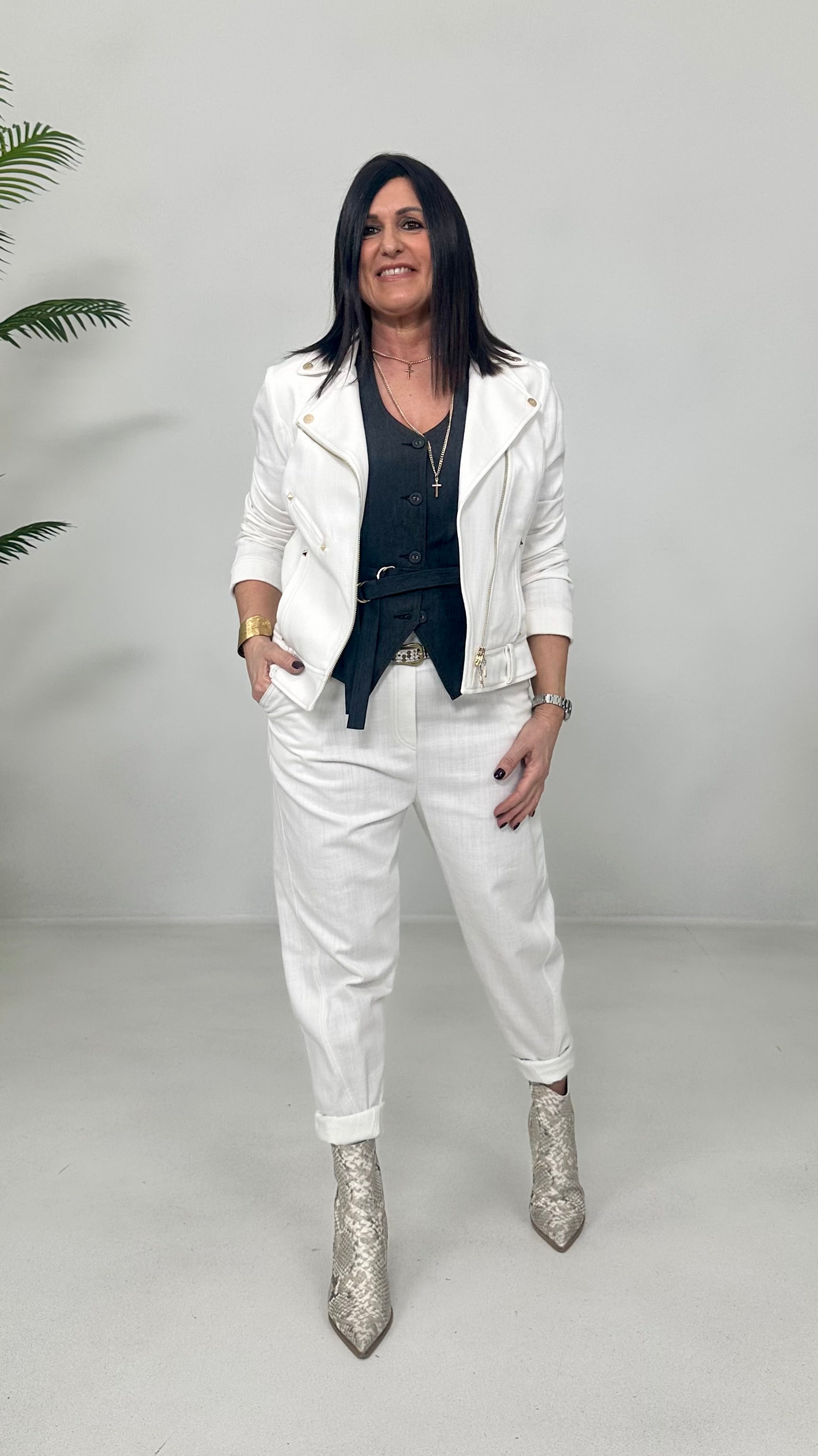 CHIODO IN COTONE JEANS
