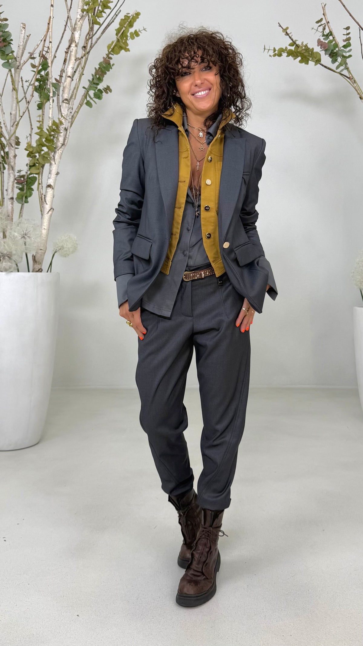 GIACCA BLAZER IN TECNICO FLUIDO