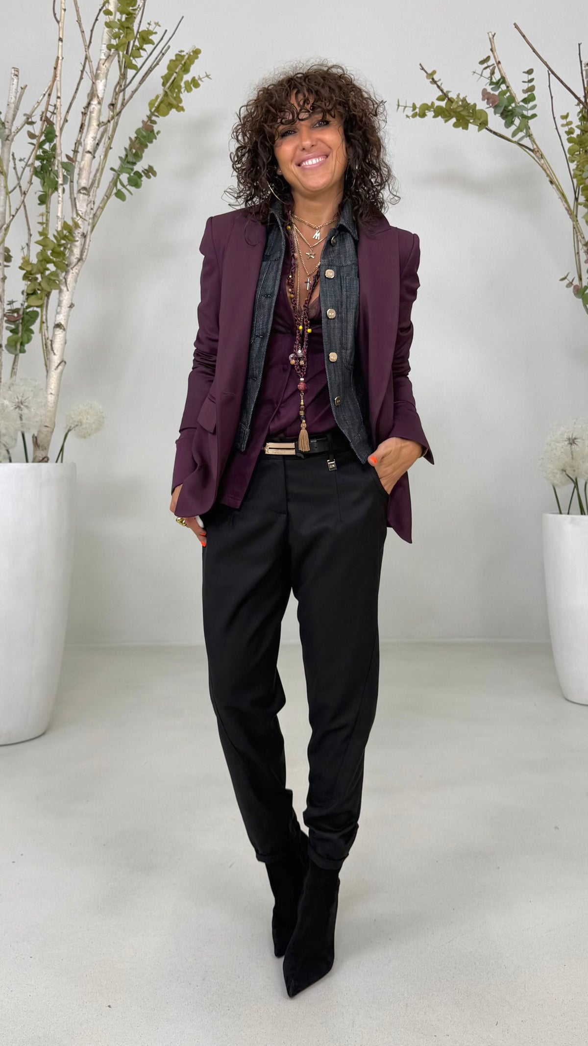GIACCA BLAZER IN TECNICO FLUIDO