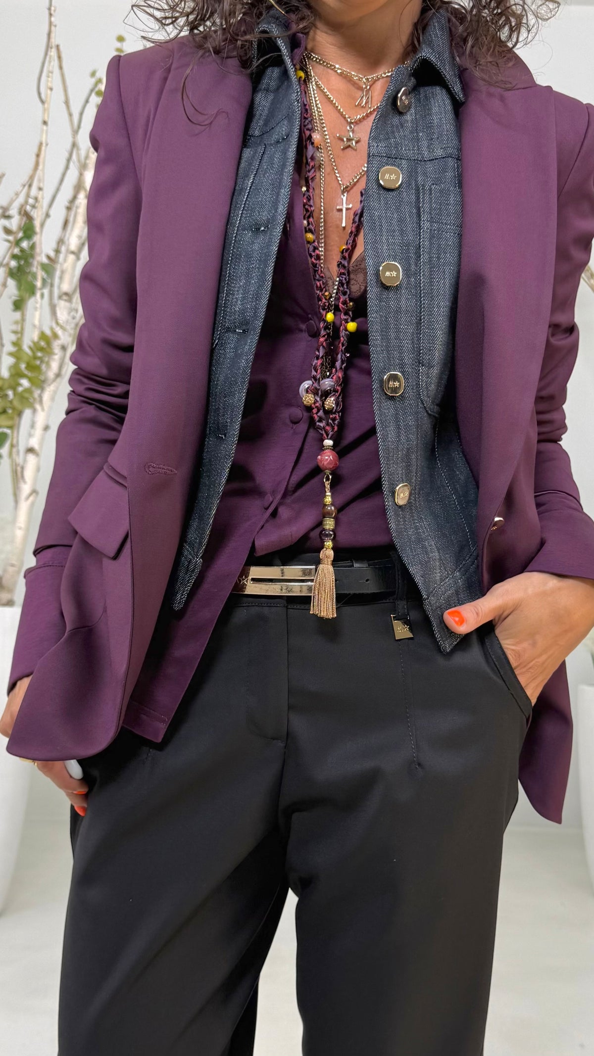 GIACCA BLAZER IN TECNICO FLUIDO