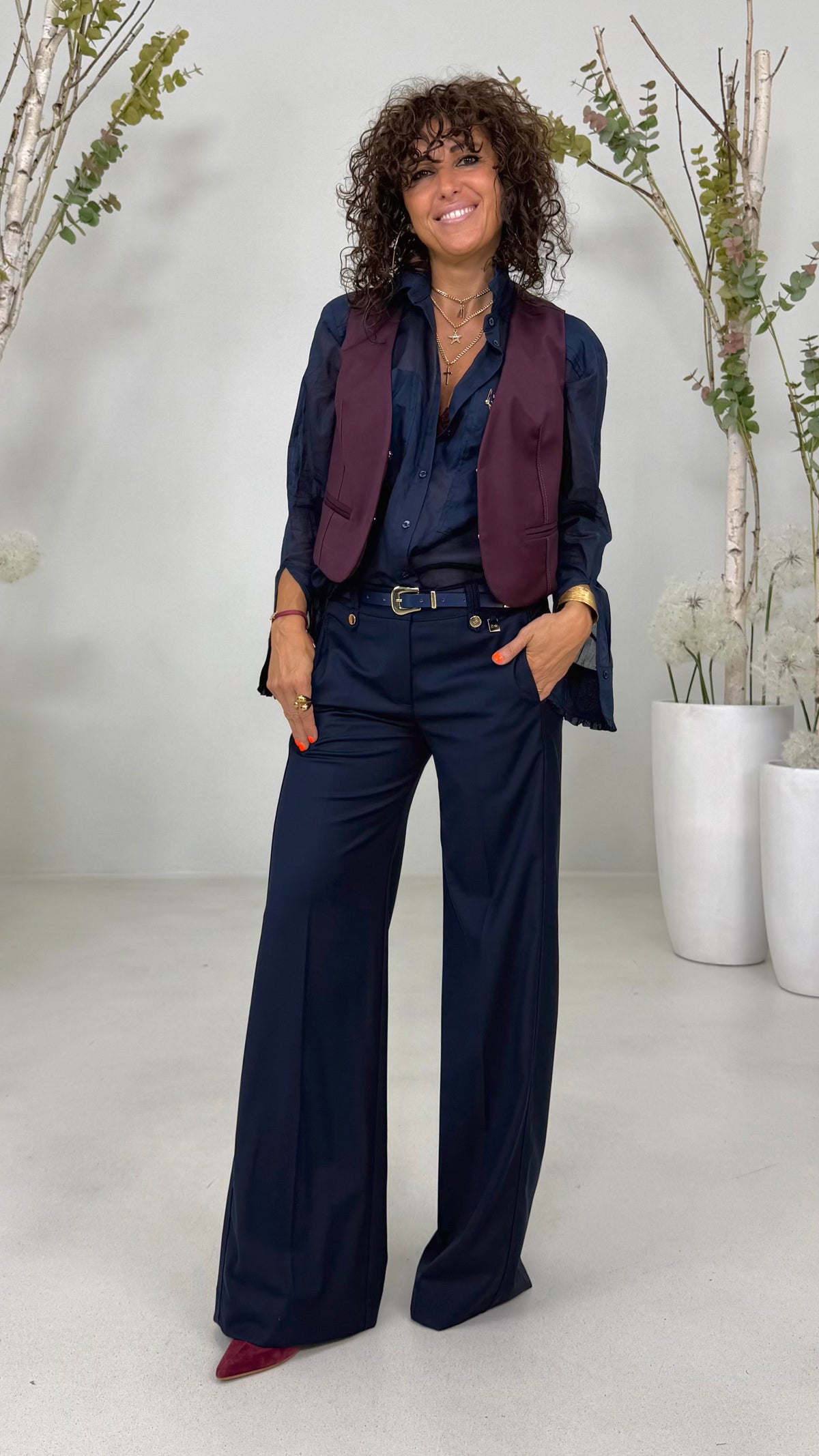 GILET GANCETTI IN TECNICO FLUIDO