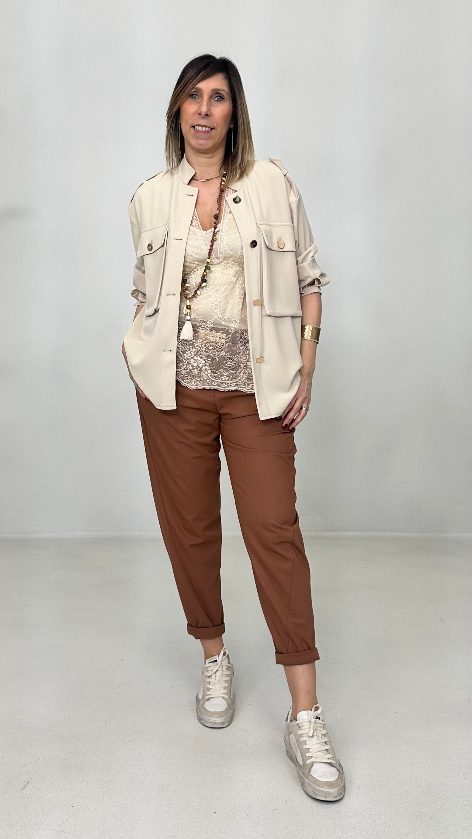 CAMICIA TASCONI IN CADY FLUIDO