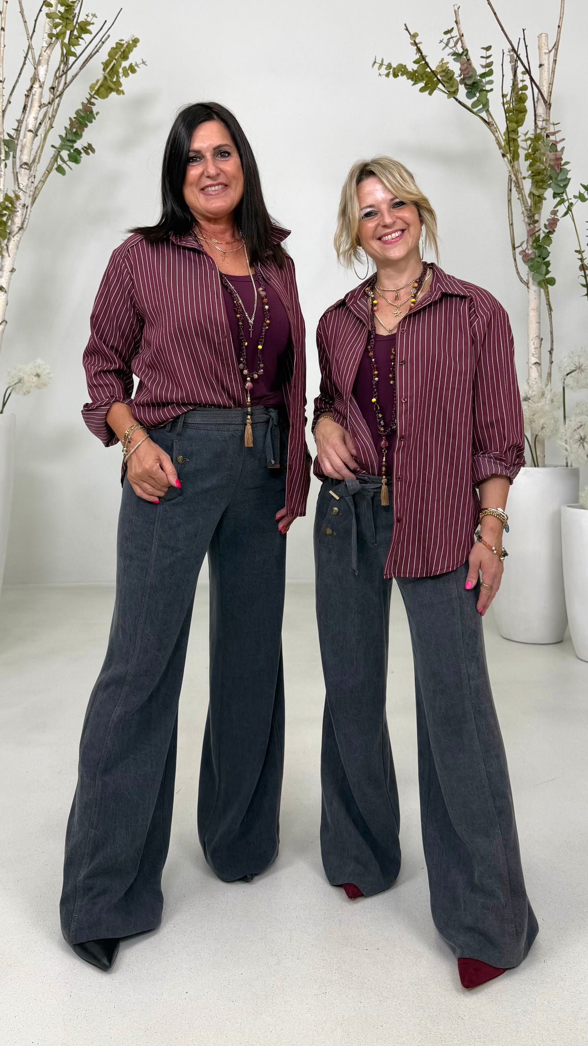 CAMICIA RIGA IN VISCOSA NYLON