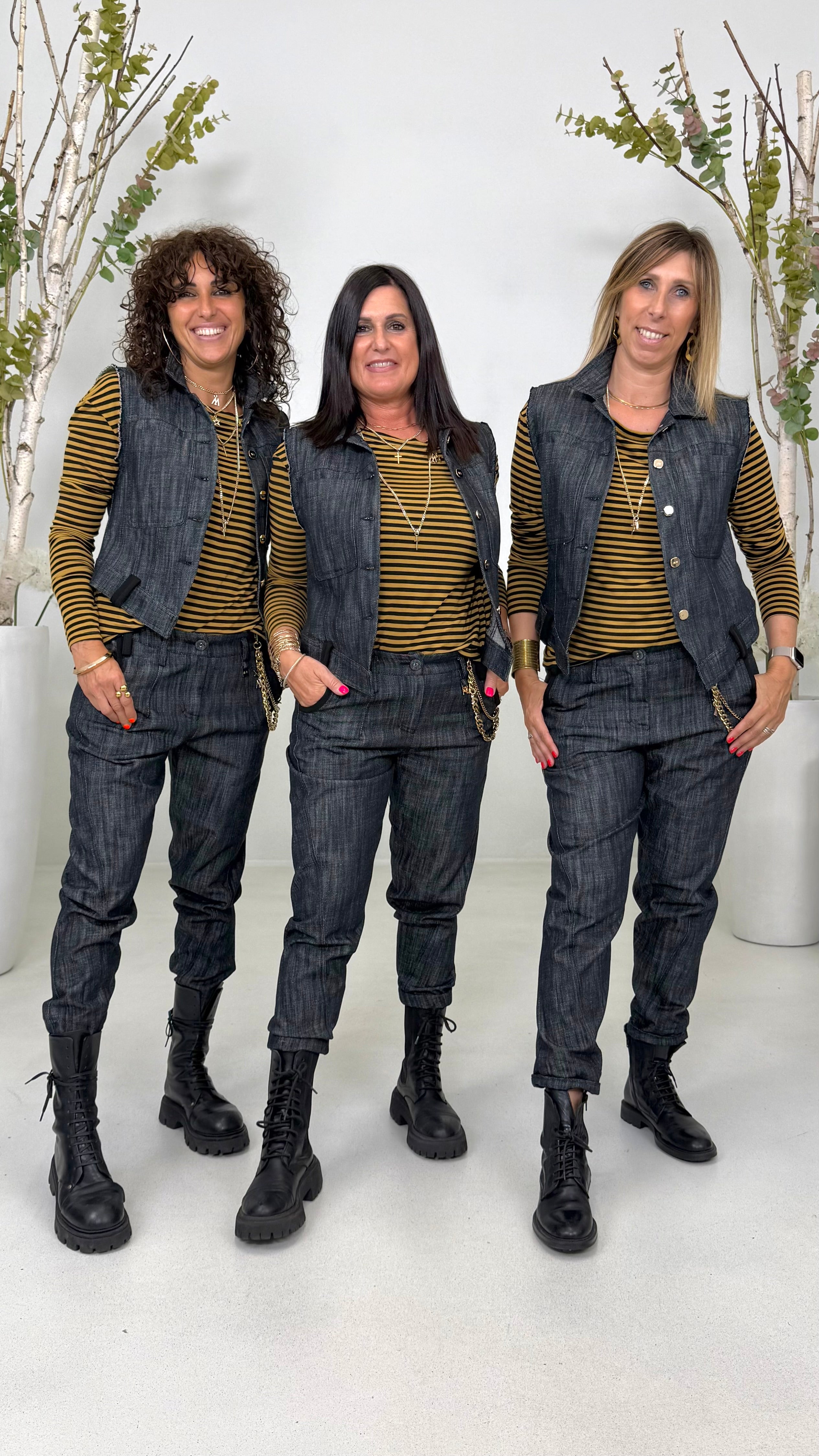 GILET JEANS IN DENIM 100% COTONE