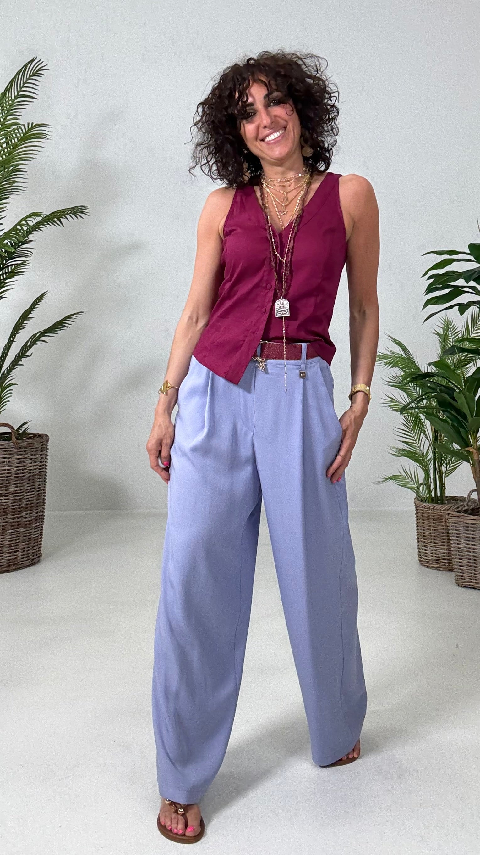708 P25 AMARANTO CAMICIA SCOLLO AMERICANA IN PELLE D UOVO